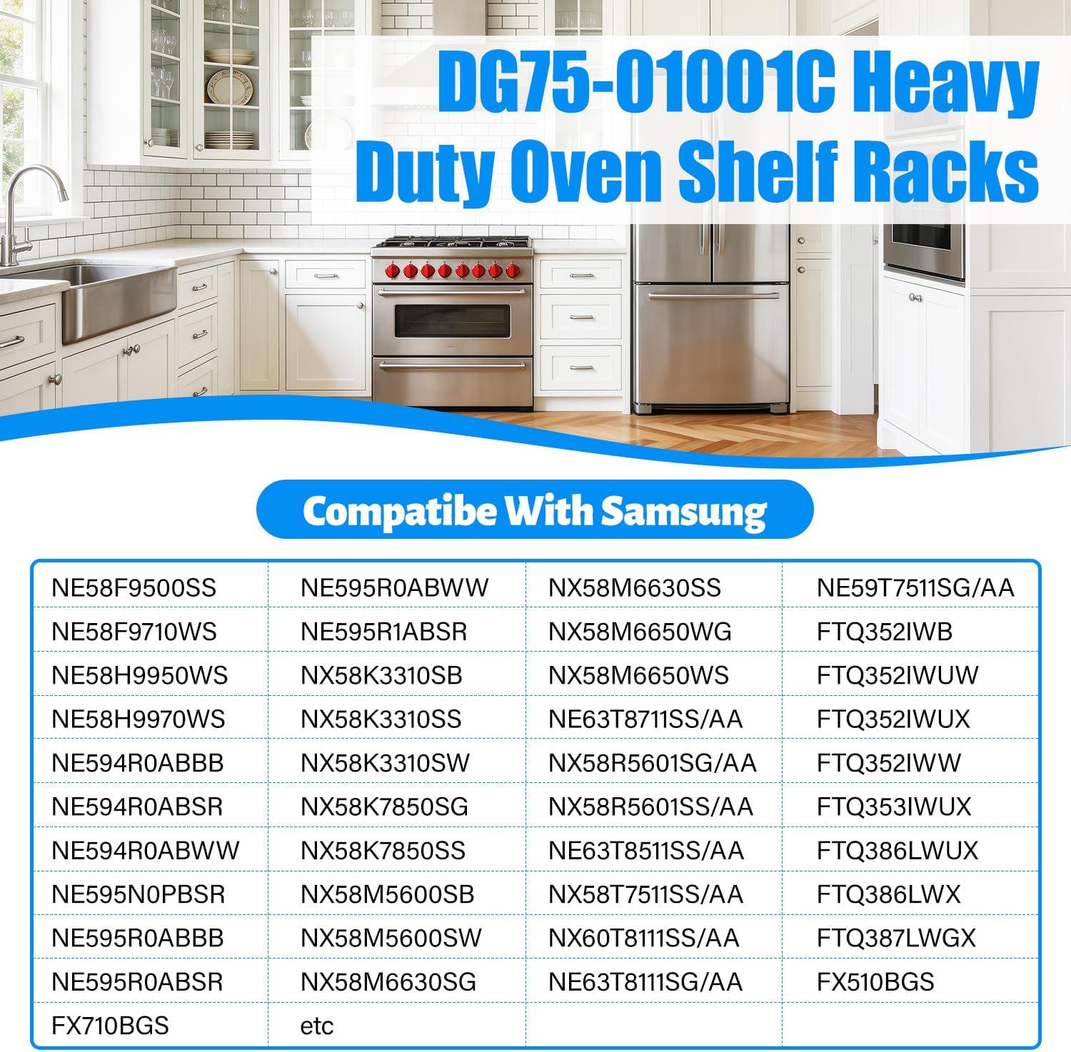 Thumbnail 4 de YEECHUN DG75-01001C Replacement Oven Rack for Samsung Ranges, 304 Stainless Steel