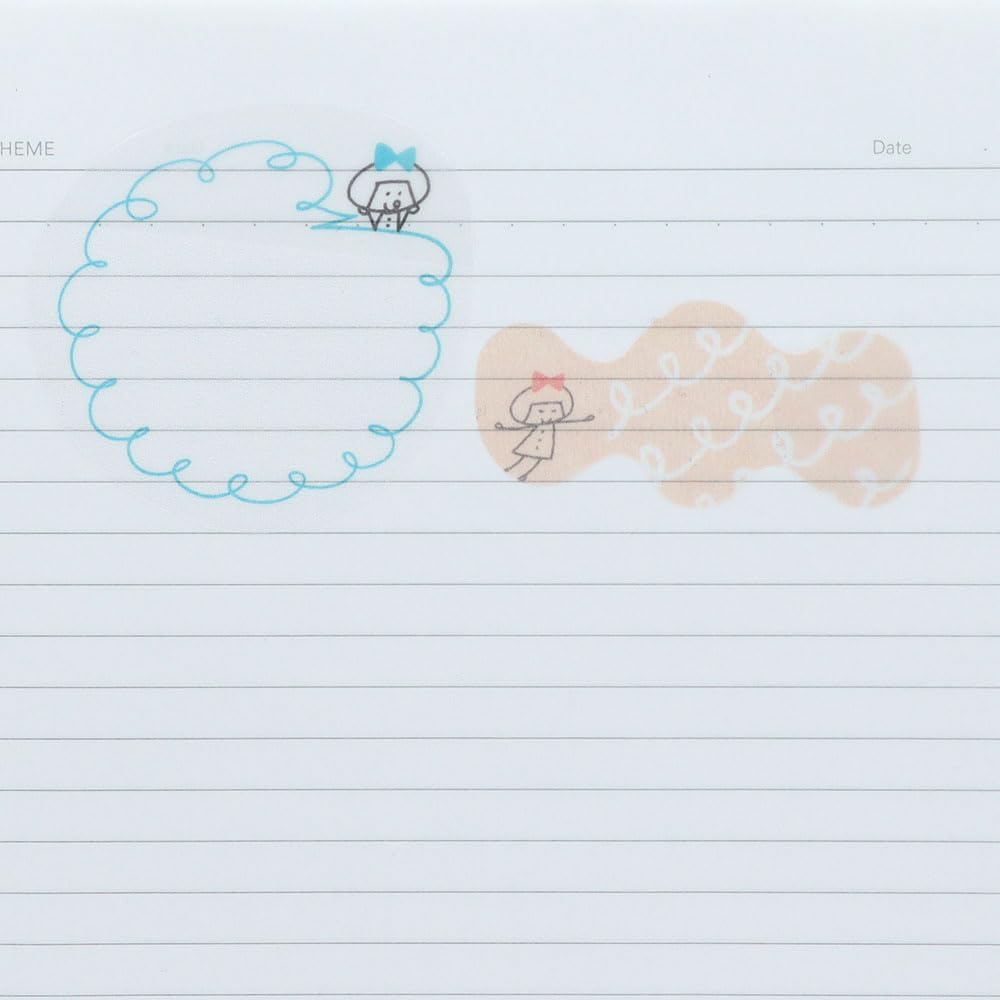 Detalle 2 de サンスター文具 mizutama すけカケラ ぐるぐる S2852500 書き込める透け感付箋