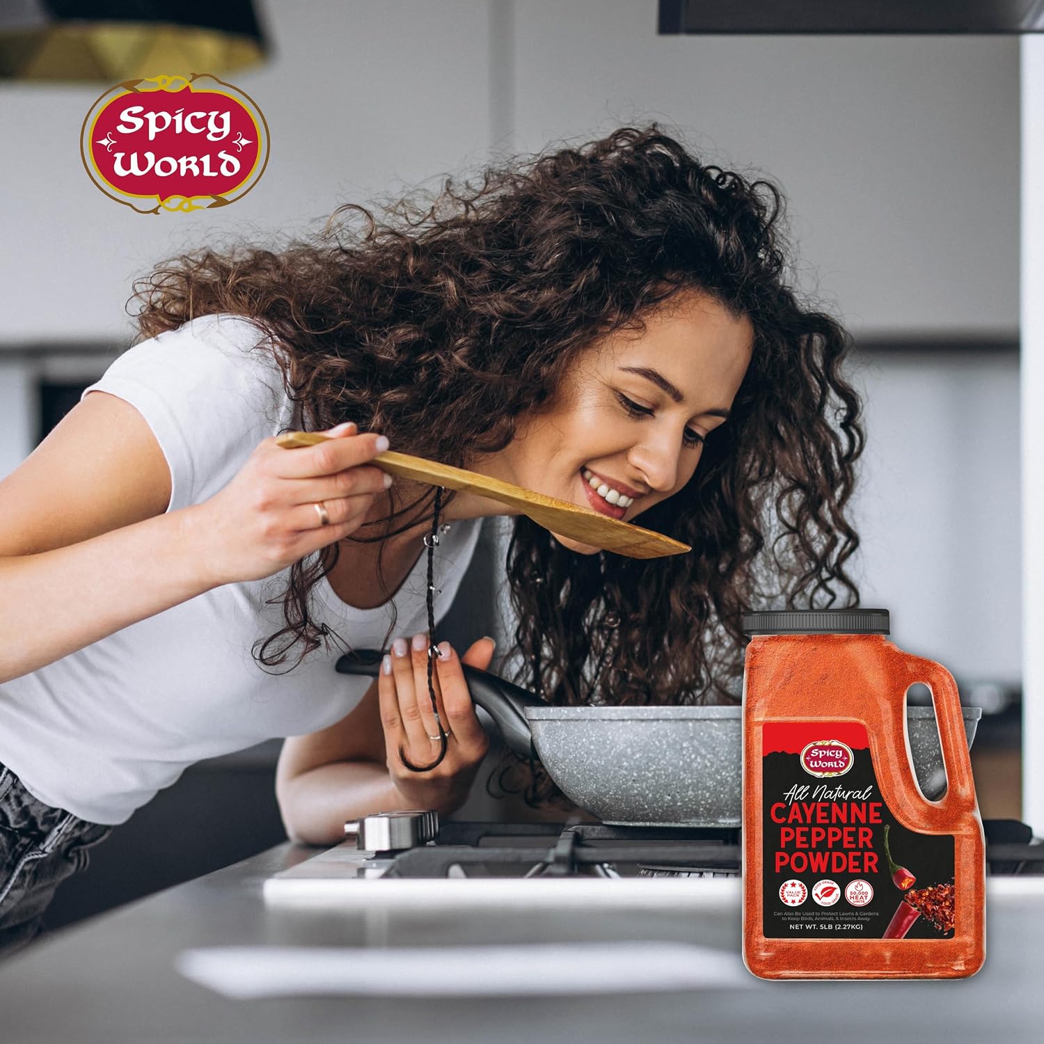 Thumbnail 5 de Spicy World Cayenne Pepper Powder, 5 lb, 50,000 SHU, Finely Ground