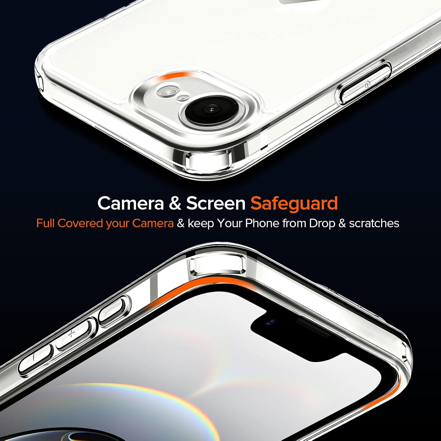 Detalle de ivoler Clear Case for iPhone 17e/16e 6.1" — Crystal Clear, Military-Grade Protection with 2 Screen Protectors