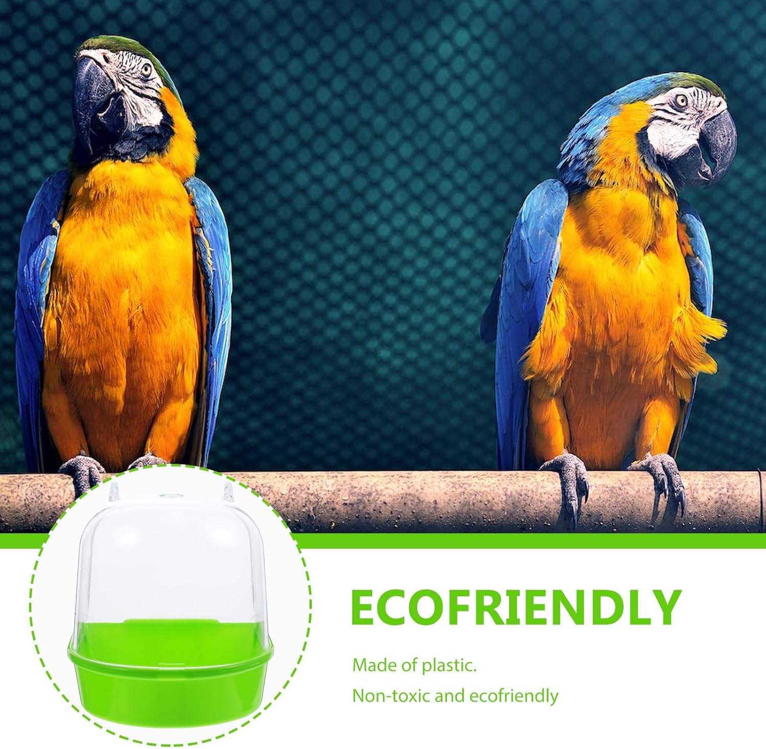 Detalle 2 de ULTECHNOVO Parrot Cage Bath for Budgies 🐦