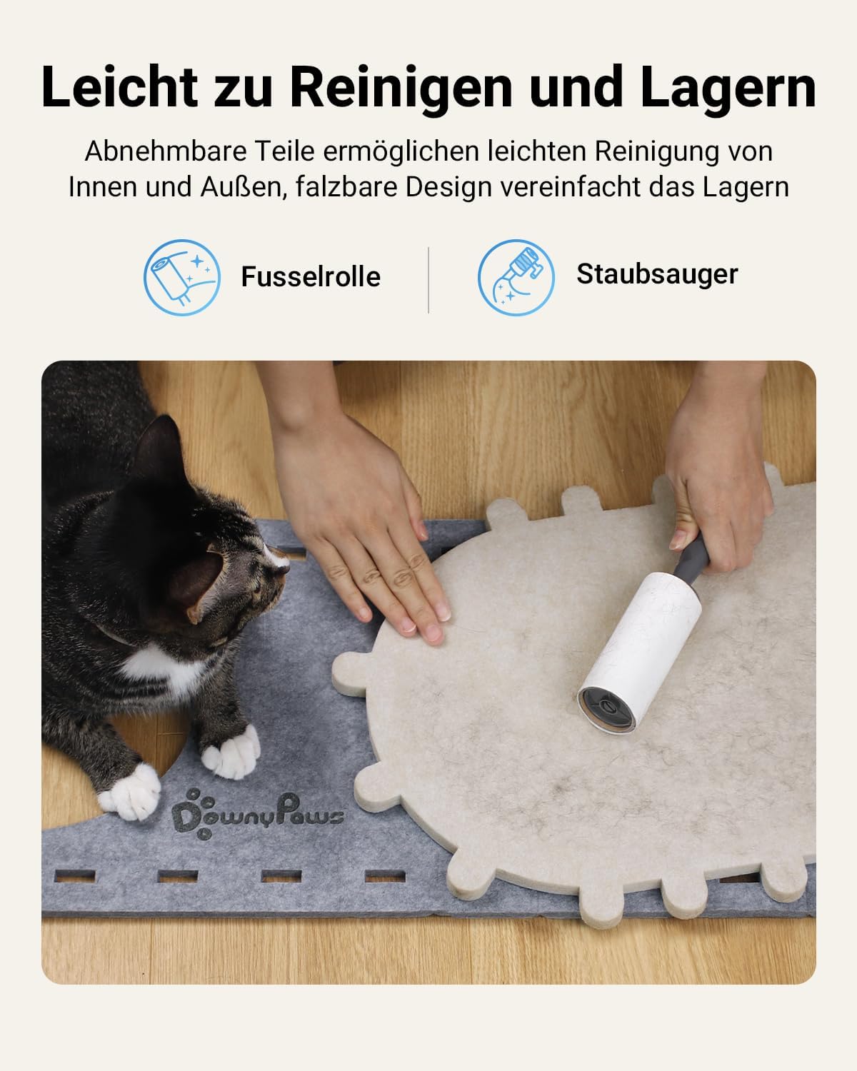 Thumbnail 6 de DownyPaws Katzenhöhle Filz 58 x 33 cm