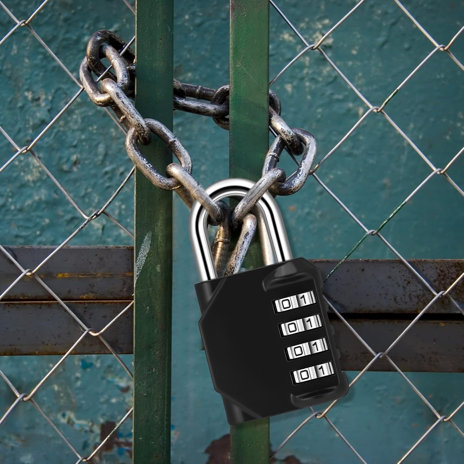 Thumbnail 6 de 4Pcs Combination Padlock Heavy Duty