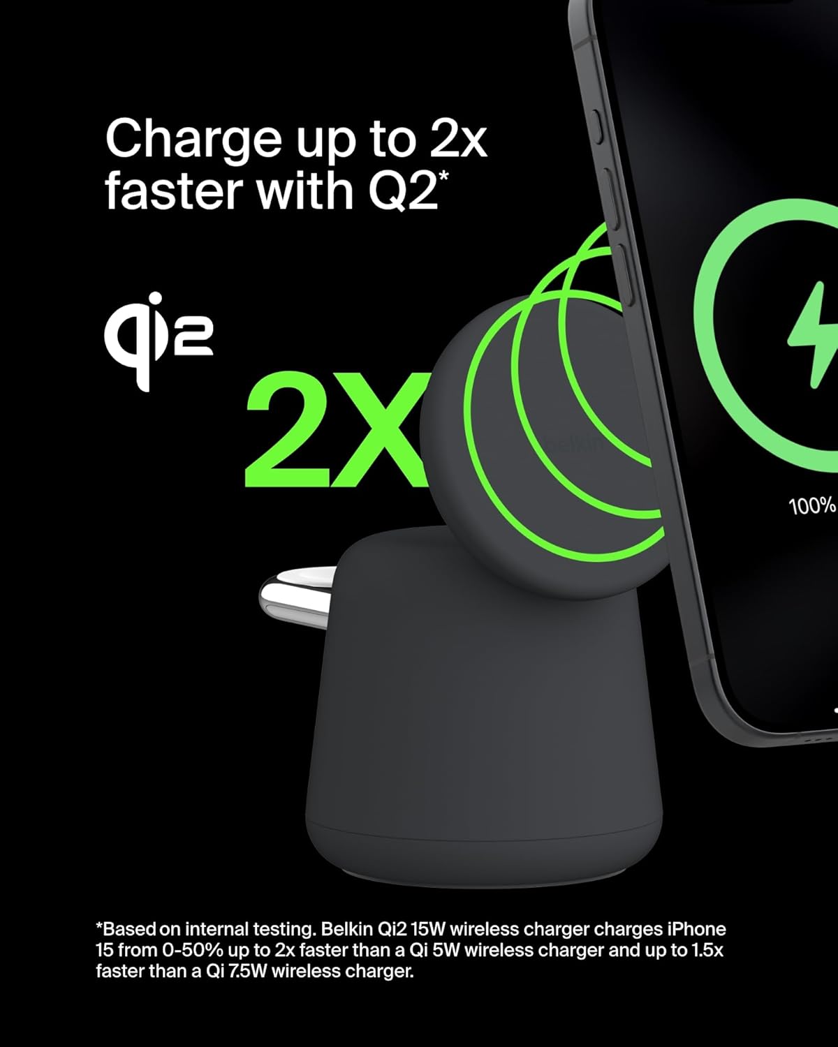 Detalle 2 de Belkin BoostCharge Pro 2-in-1 Wireless Charger