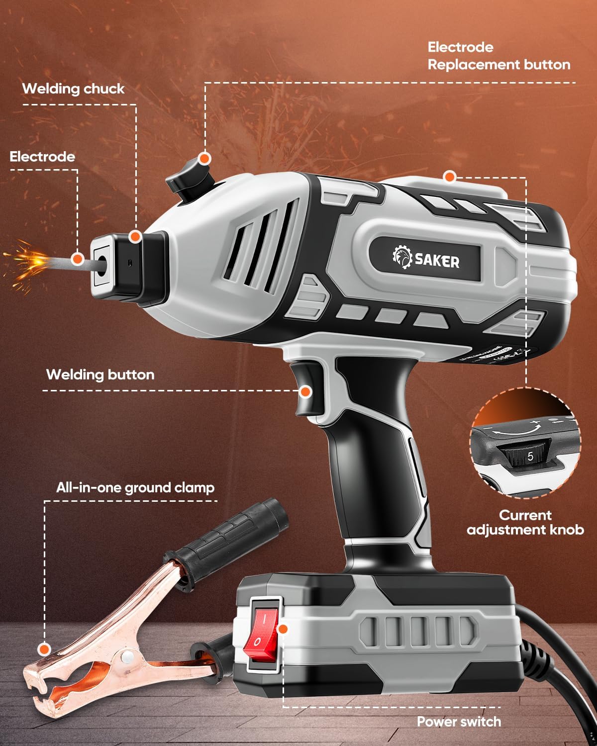 Thumbnail 5 de Saker Portable Welding Machine 110V 🛠️