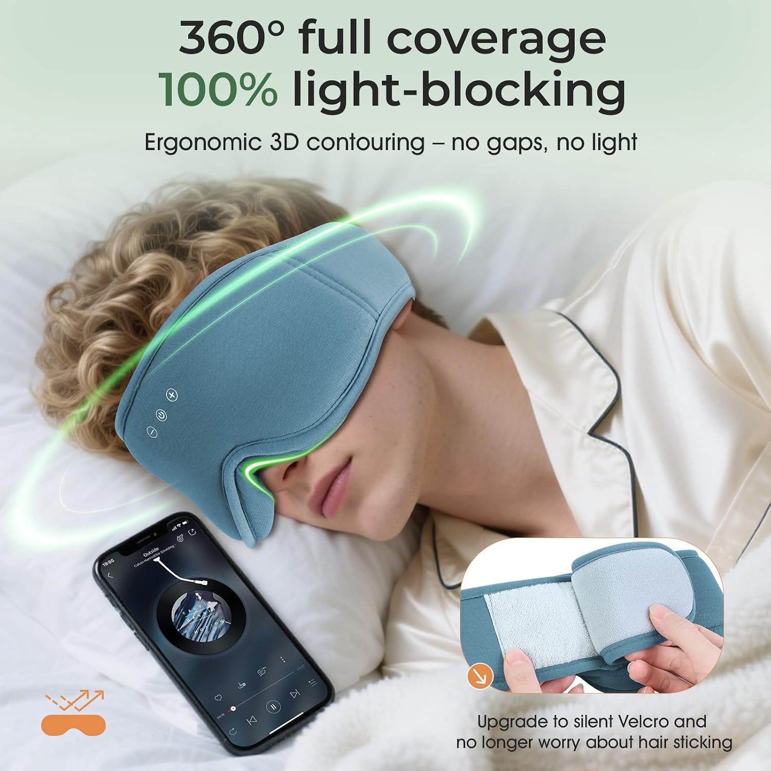 Detalle de MUSICOZY sleep mask headphones 14H playtime