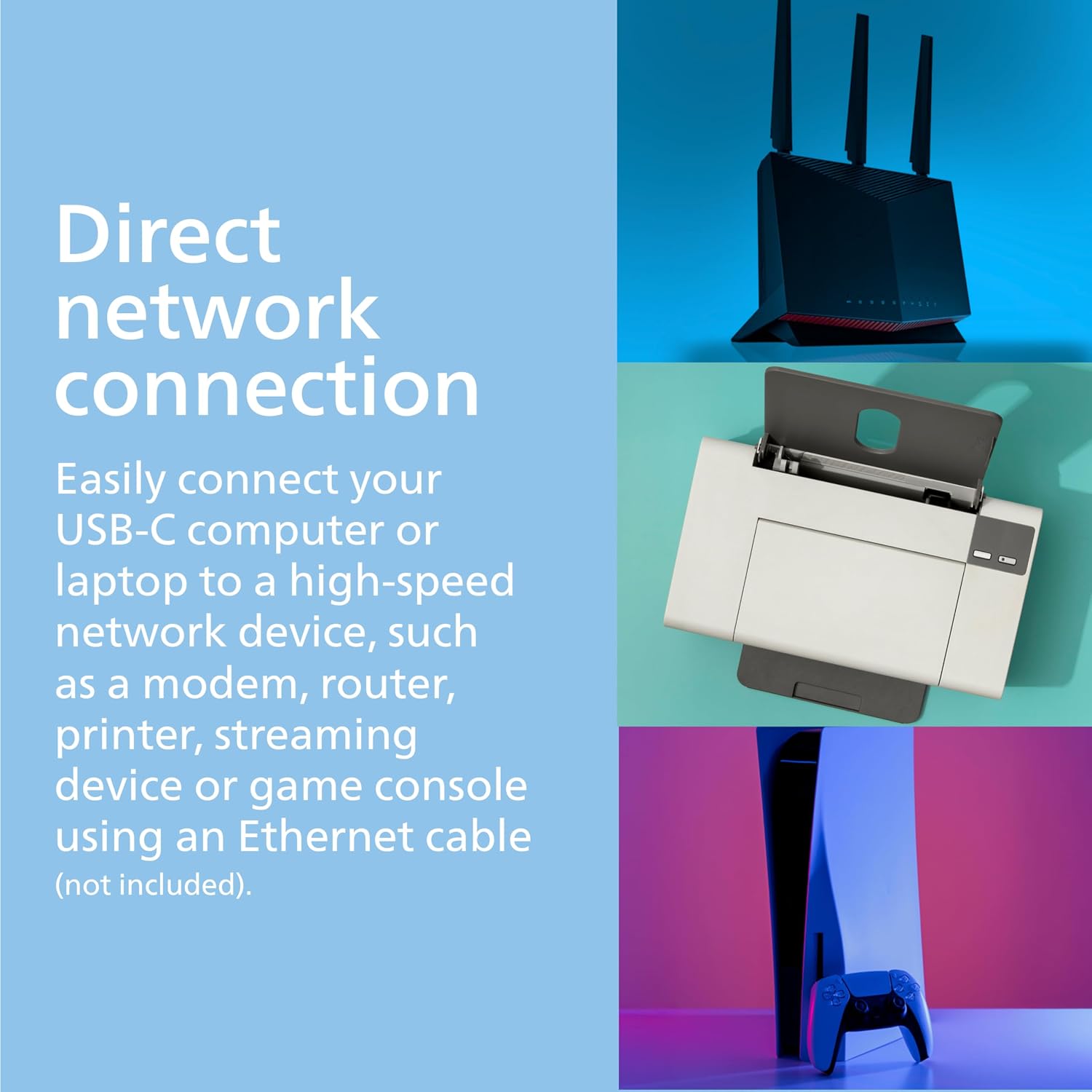 Detalle 2 de Philips USB-C Ethernet Adapter 1 Gbps 🔌