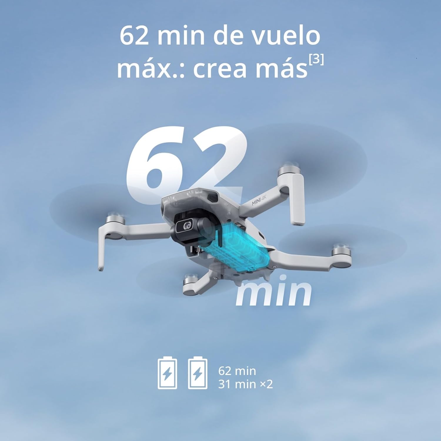 Thumbnail 4 de DJI Mini 4K pack 2 baterías