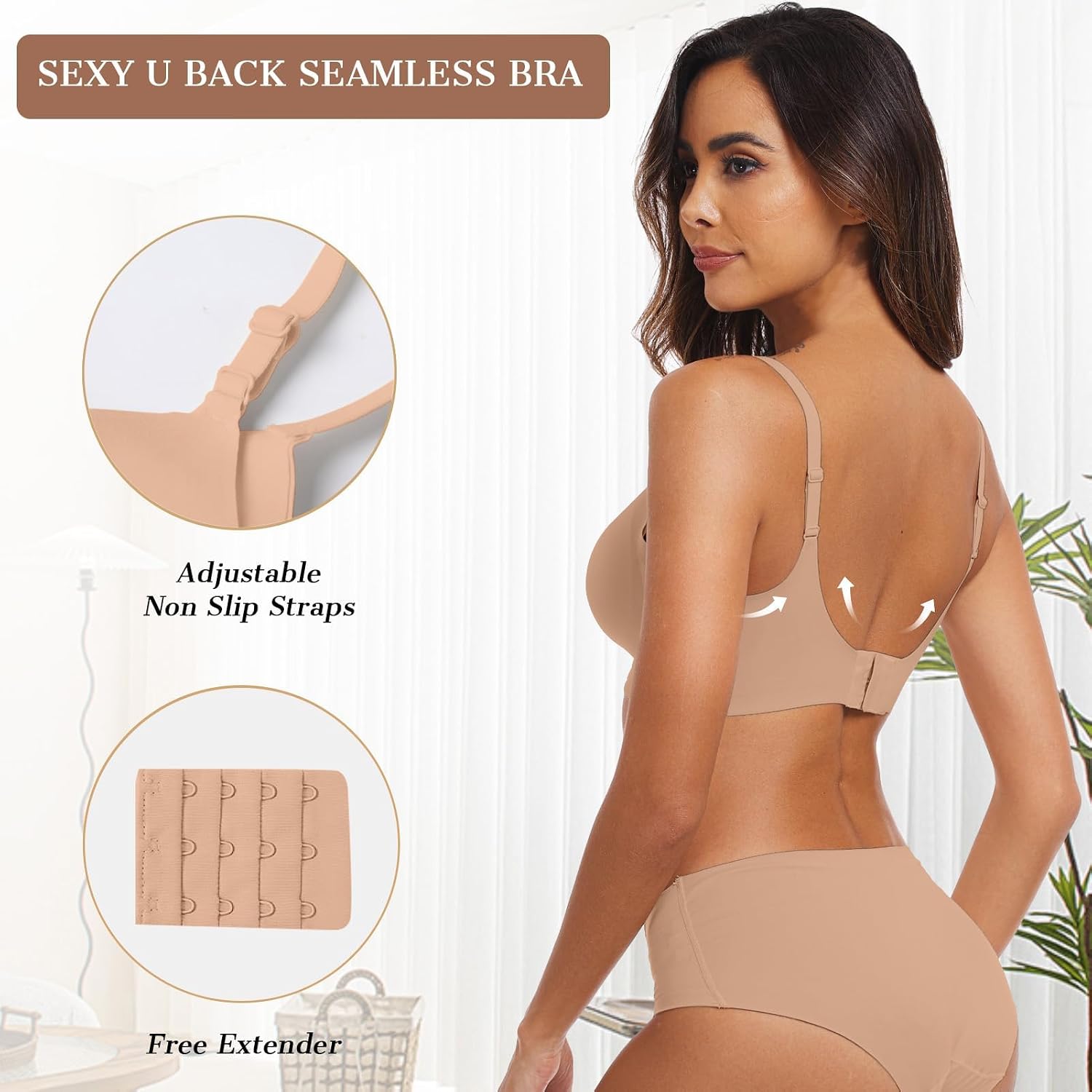Detalle de OEAK Wireless Bra with V-Neck