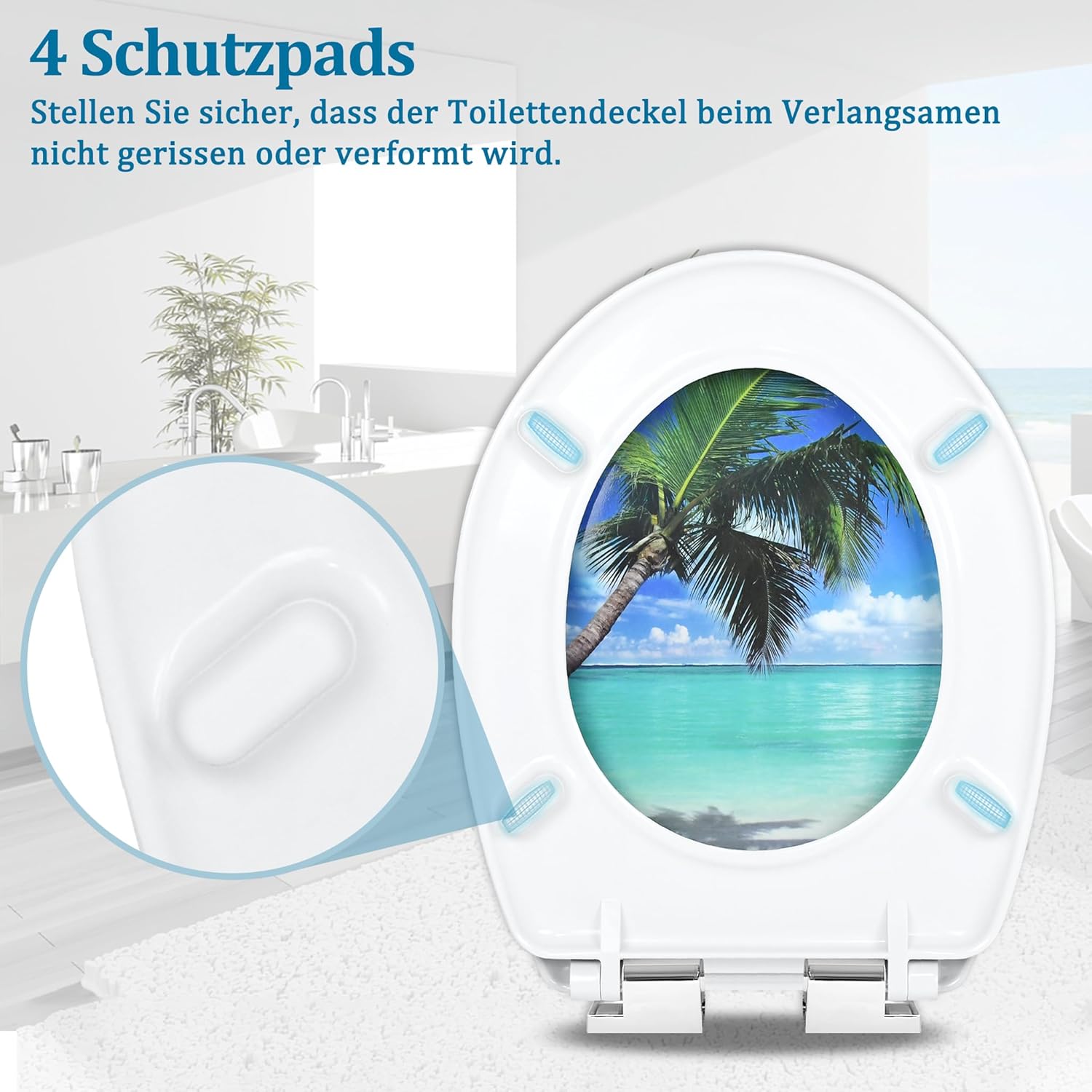 Thumbnail 5 de LARS360 Toilettendeckel mit Absenkautomatik – antistatisch, antibakteriell, leicht zu reinigen