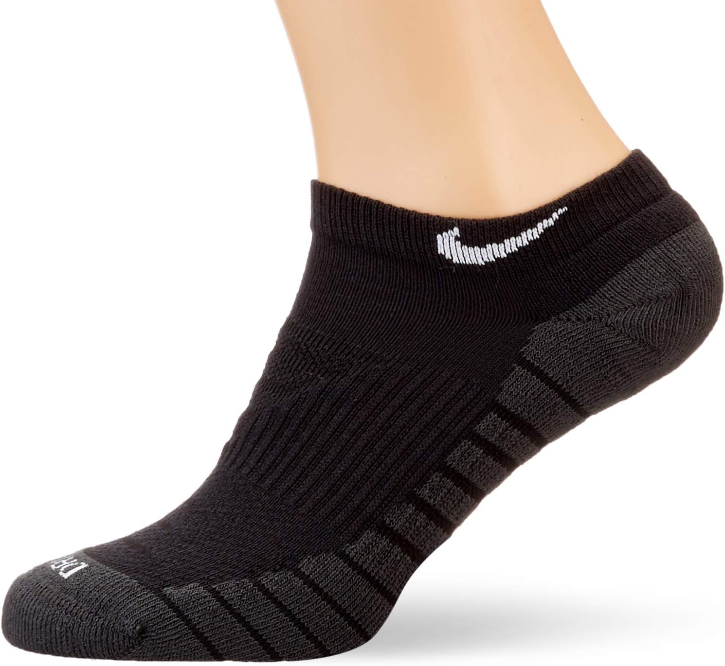Detalle de Nike Men Cush Crew Socks (3-Pack) – Black/White, UK 8–11