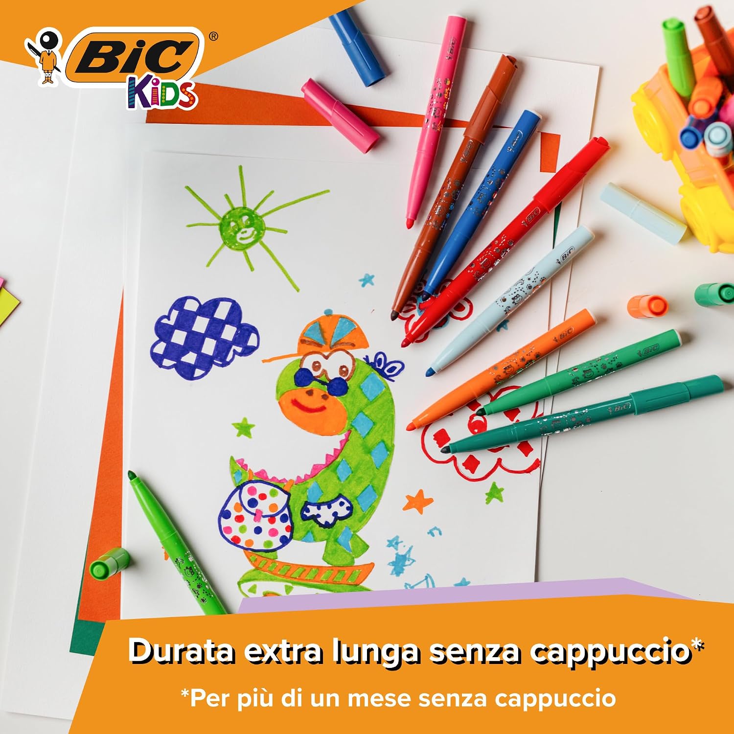 Thumbnail 3 de BIC Kids Evolutions Visacolor XL: pennarelli a punta feltro, 48 pezzi, colori assortiti