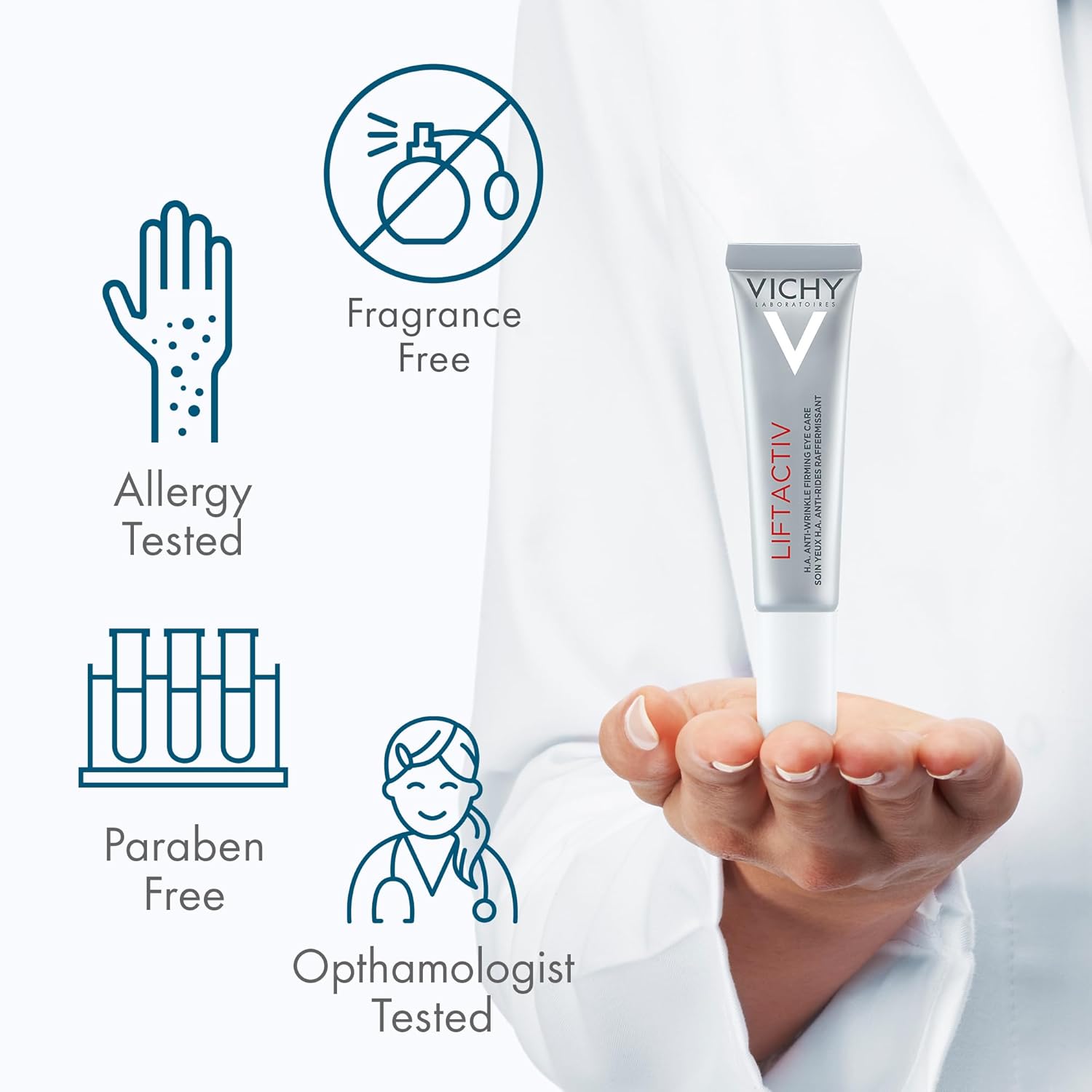 Thumbnail 3 de VICHY Liftactiv Straffende Anti-Falten Augenpflege mit Hyaluron, Vitamin C und Probiotika (15 ml)