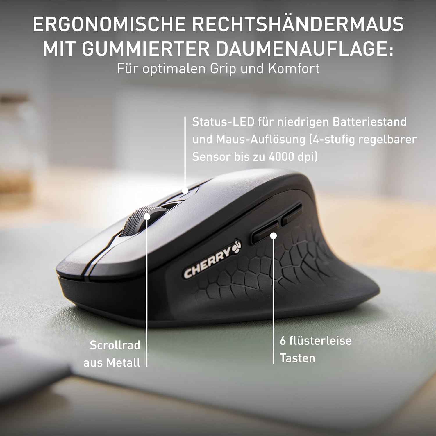 Thumbnail 3 de Cherry Stream Desktop Comfort Tastatur 2,4 GHz