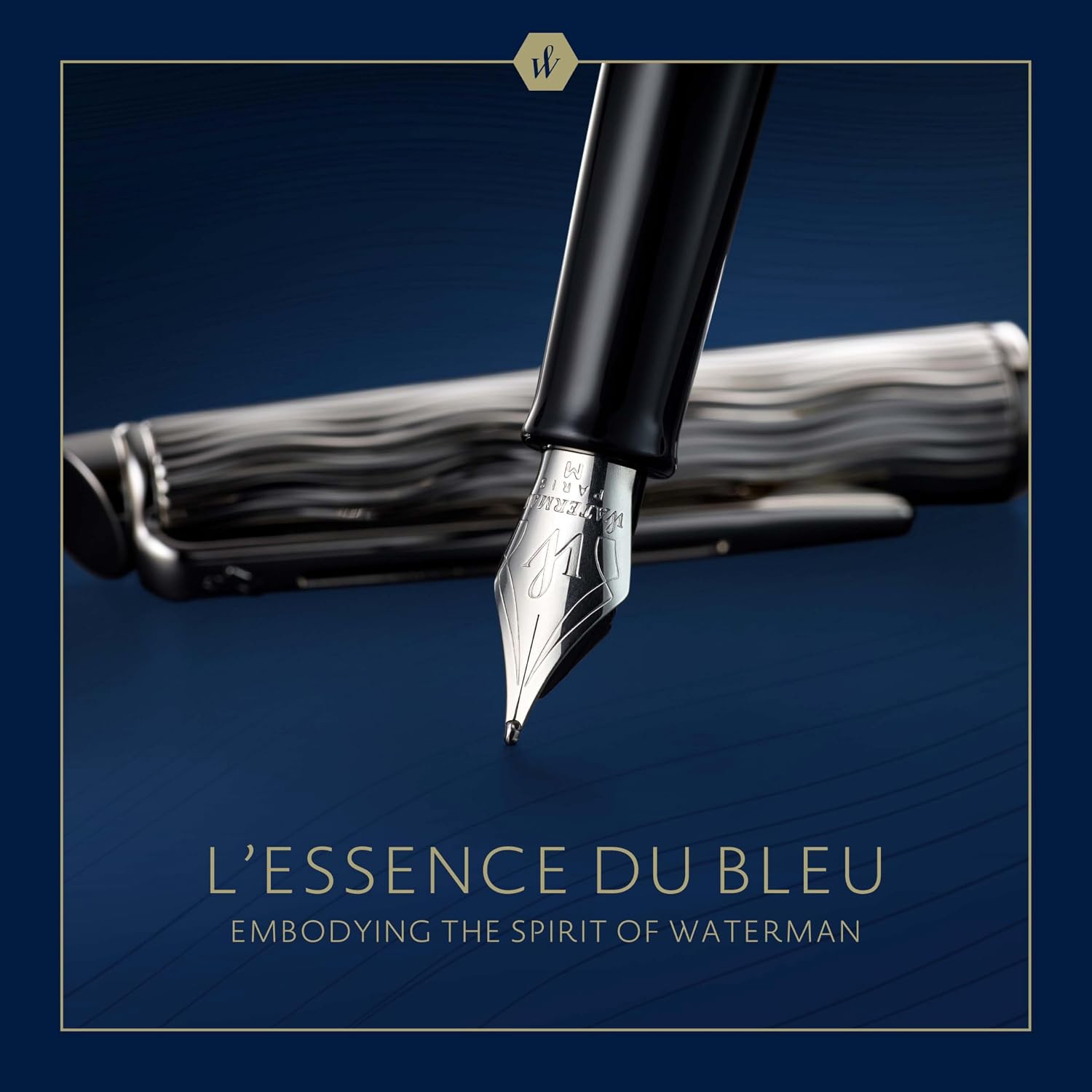 Detalle 2 de Waterman Hémisphère penna stilografica Laccatura blu