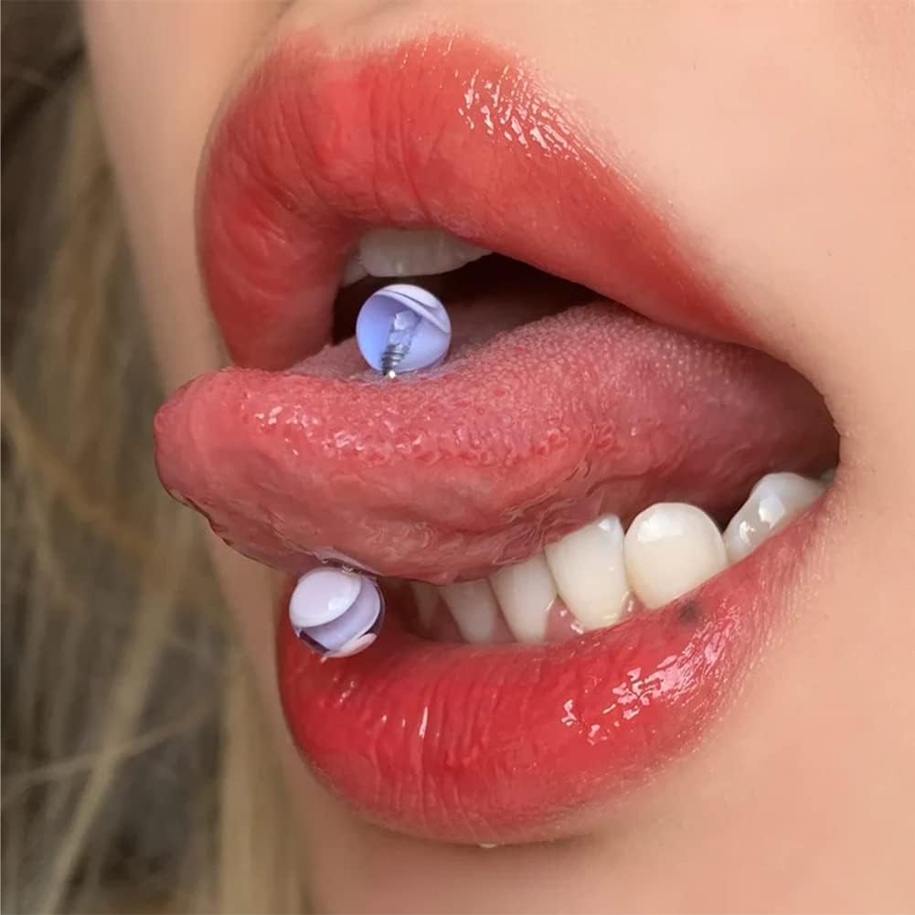 Thumbnail 4 de OUFER 5PCS Tongue Barbells 14G Acrylique