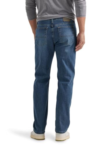 Detalle de Wrangler Authentics Men's Regular Straight Fit Jeans in Blue Ocean