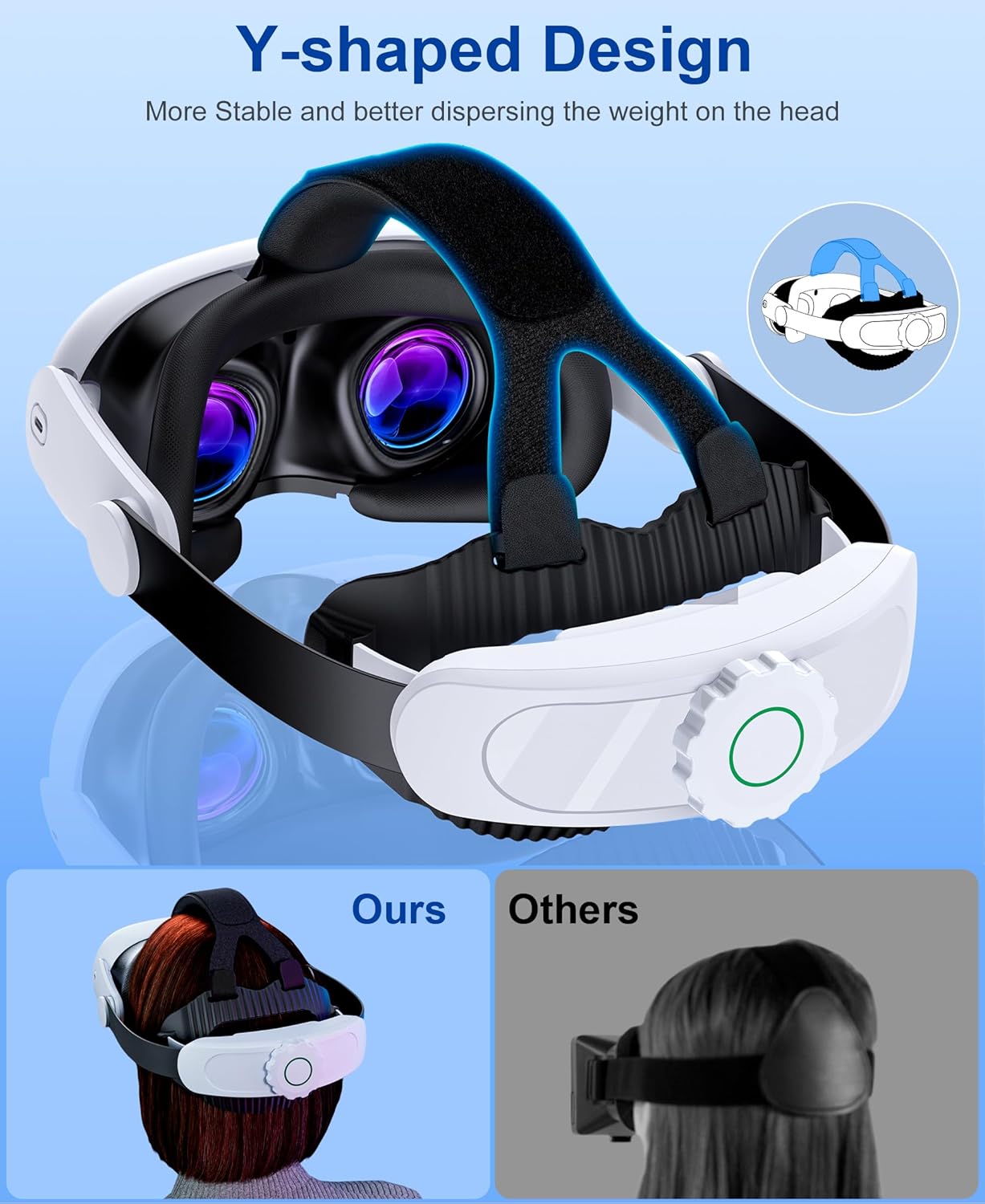 Thumbnail 6 de ALEEMTRY Adjustable Head Strap Replacement for Meta Quest 3S/Quest 3/Quest 2