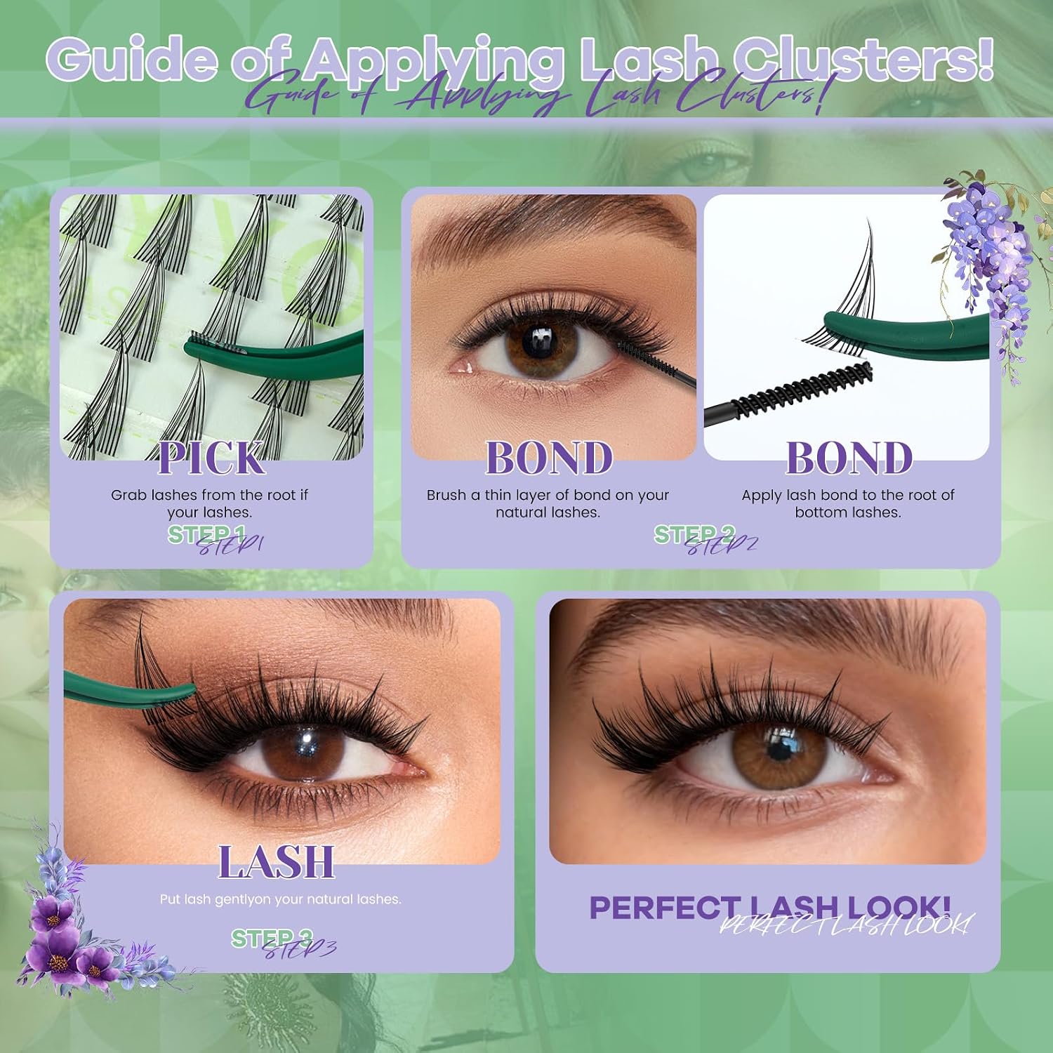 Thumbnail 6 de KEYYOU Eyelash Clusters, 144 Lashes