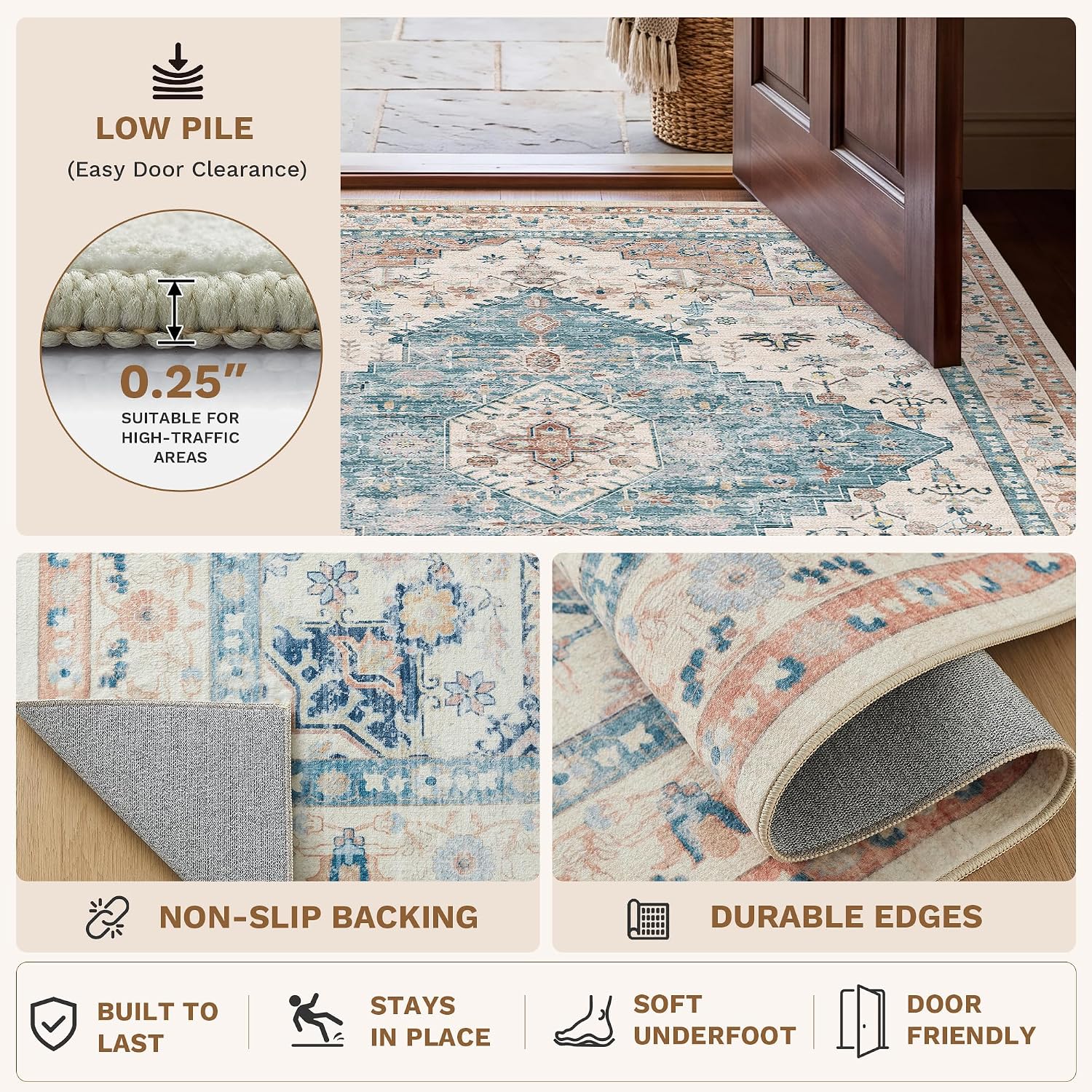 Detalle 1 de LIVELYGLOW Area Rug, 5x7
