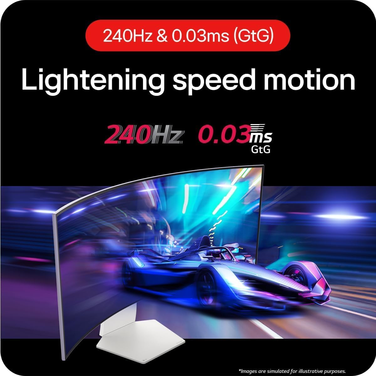 Thumbnail 1 de LG UltraGear 39GS95QE 39-inch curved OLED gaming monitor (1440p, 240Hz, G-SYNC/FreeSync)