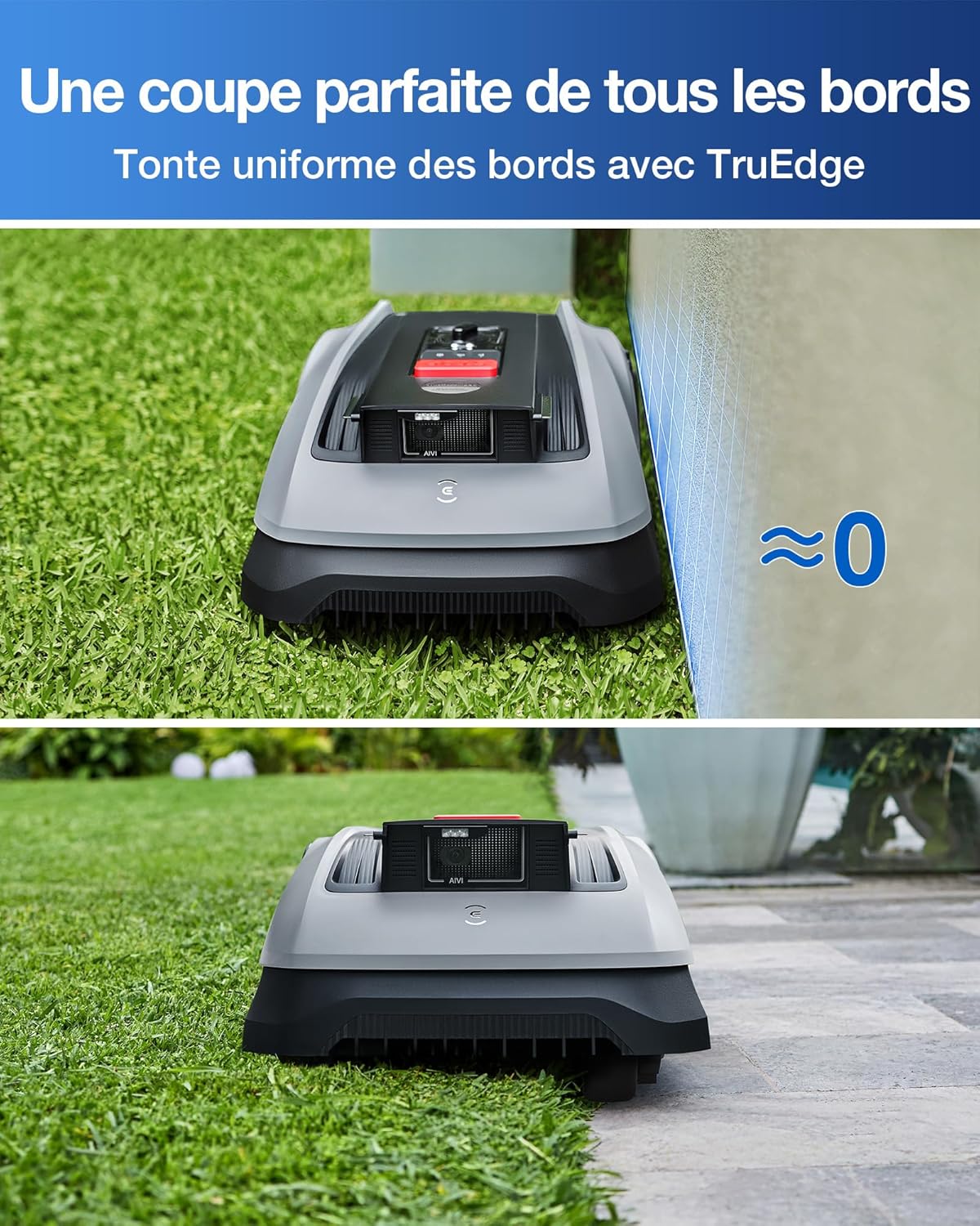 Thumbnail 3 de ECOVACS GOAT O600 RTK : robot tondeuse sans fil pour jusqu’à 600 m², navigation RTK + Vision