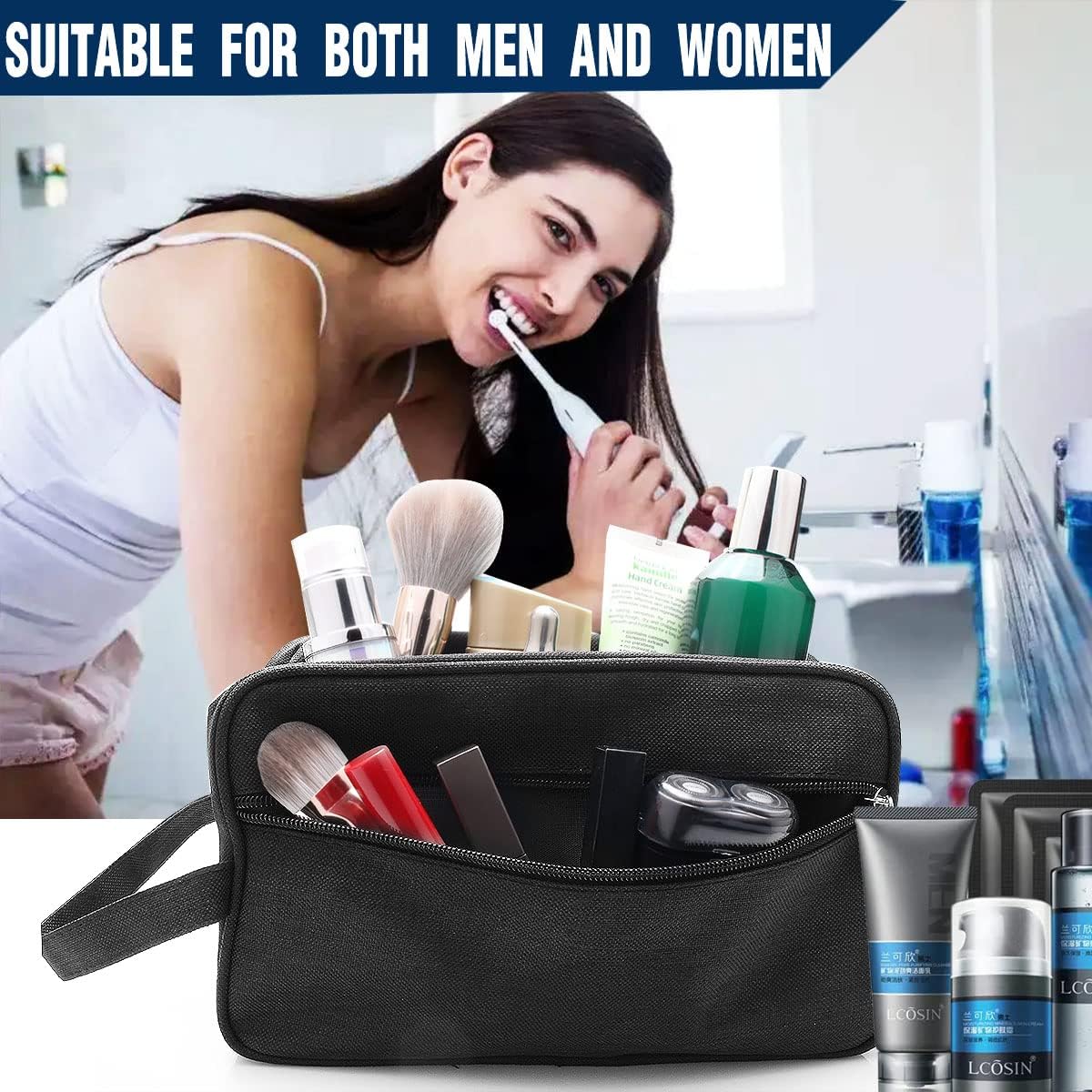 Thumbnail 2 de Toiletry Bag for Men Large Travel Wash Bag