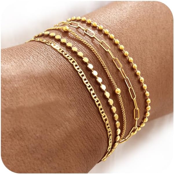 Thumbnail 6 de Striviio Gold-Plated Bracelet Set