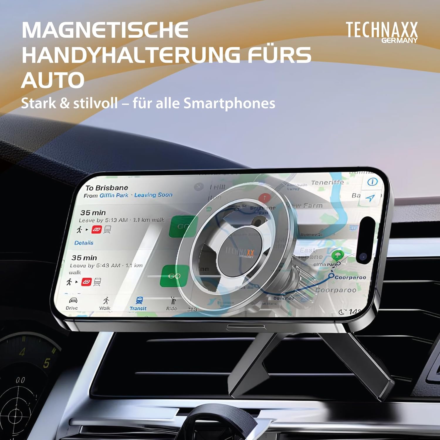 Detalle 2 de Technaxx TX-304 magnetische Autohalterung 360°