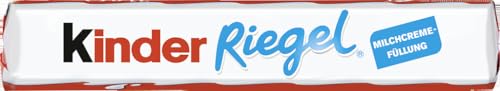 Detalle de Kinder Riegel – 36 Einzelriegel, Vollmilchschokolade mit Milchcremefüllung