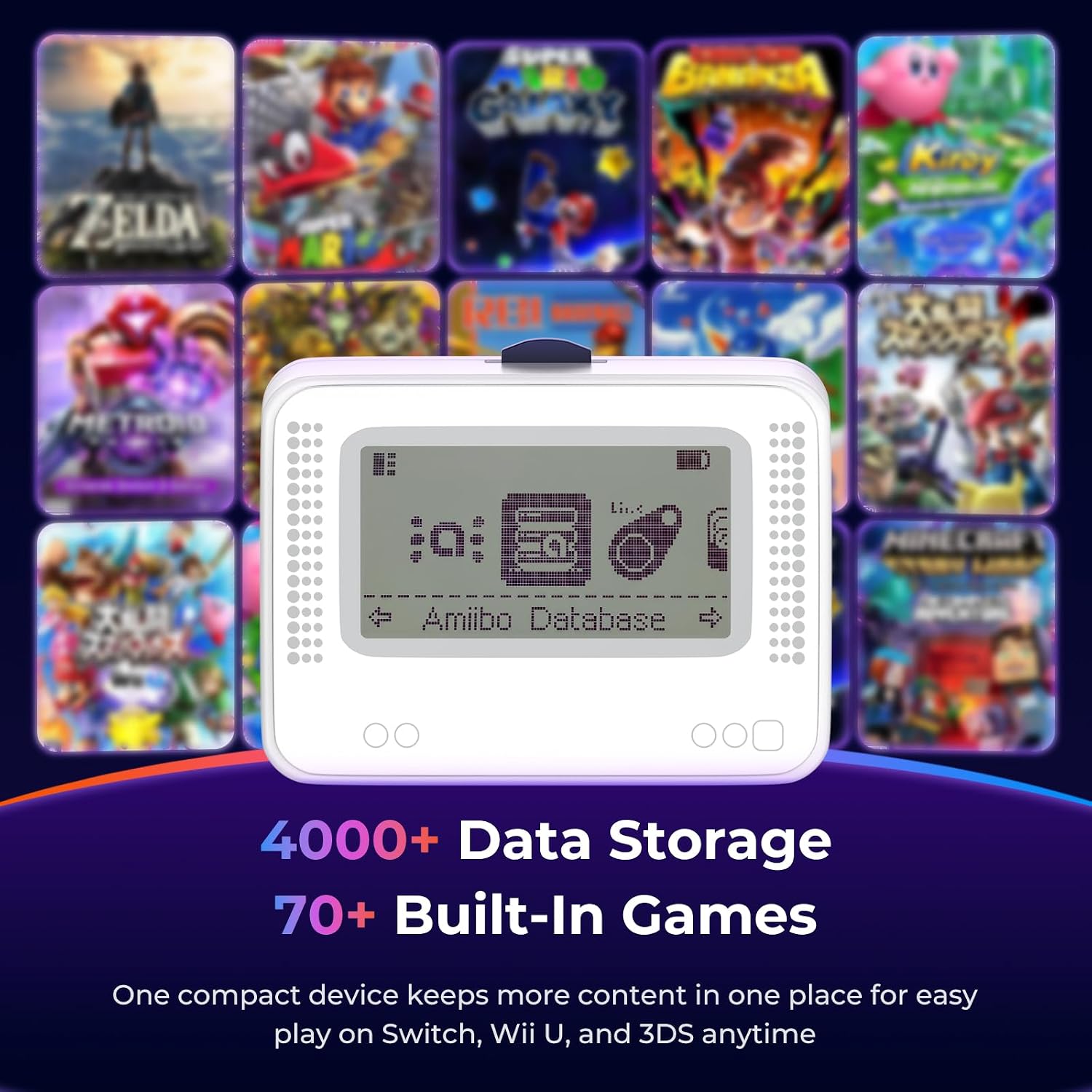 Detalle de Allmiibo Ultra NFC Tag Emulator for Nintendo Switch, Wii U & 3DS