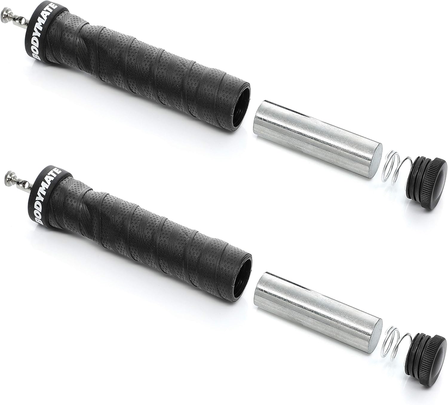 Thumbnail 5 de BODYMATE Corda per saltare Premium con 2 pesi estraibili, maniglie antiscivolo e 2 corde in acciaio regolabili
