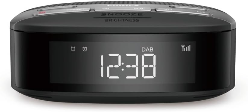 Detalle de Philips R3205/12 : Radio-réveil FM compact avec double alarme et batterie de secours