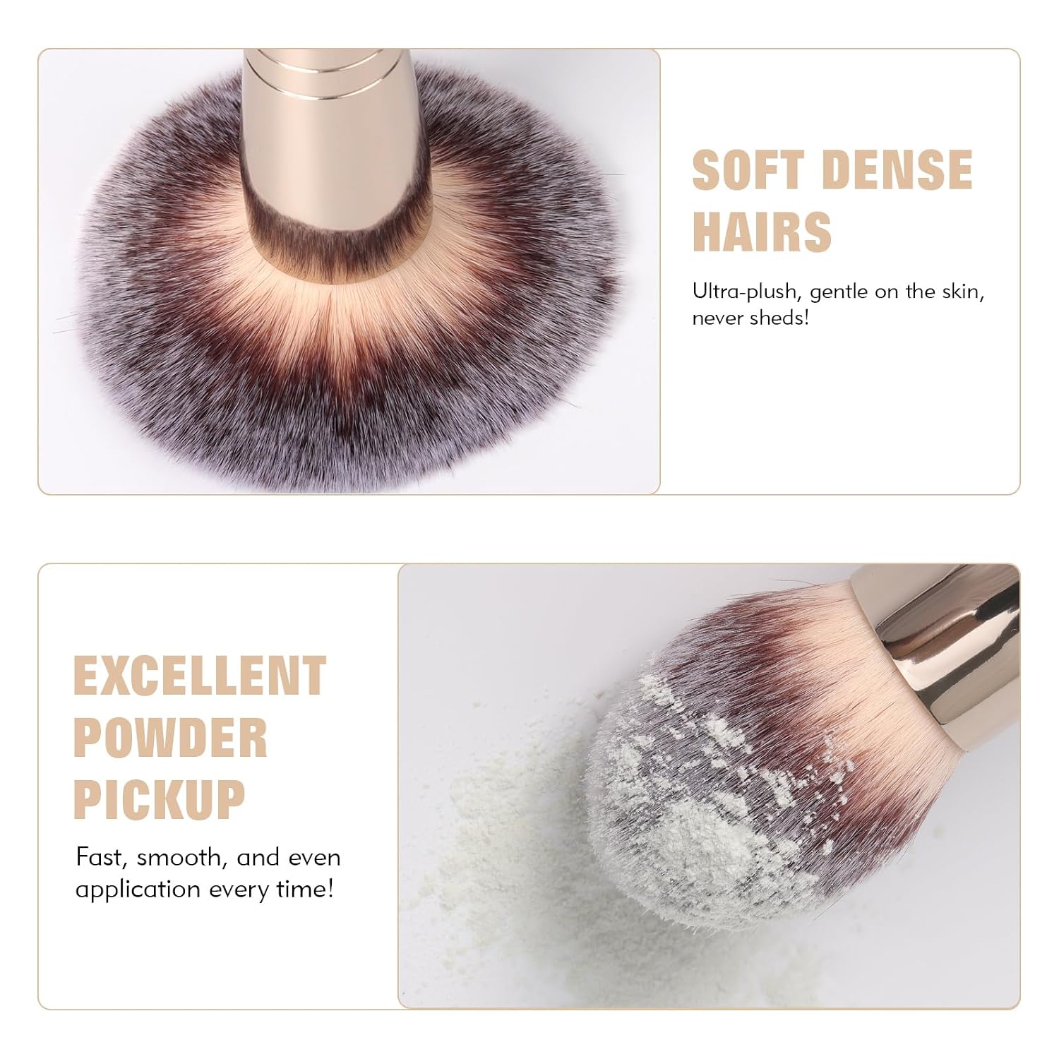Thumbnail 4 de Foundation Makeup Brushes 2-Piece Dual-Ended đź–Ś