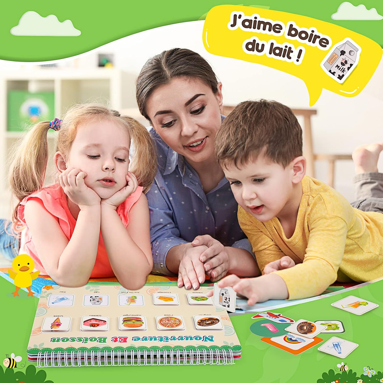 Thumbnail 5 de Gralal Quiet Book version française (Montessori) – livre sensoriel 2 à 5 ans avec 11 activités