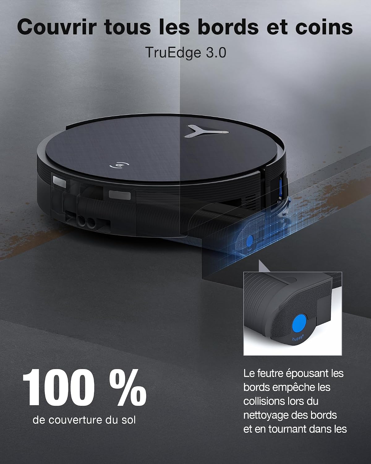 Thumbnail 6 de ECOVACS DEEBOT X12 OmniCyclone : robot aspirateur avec 22 000 Pa et pré-dissolution FocusJet