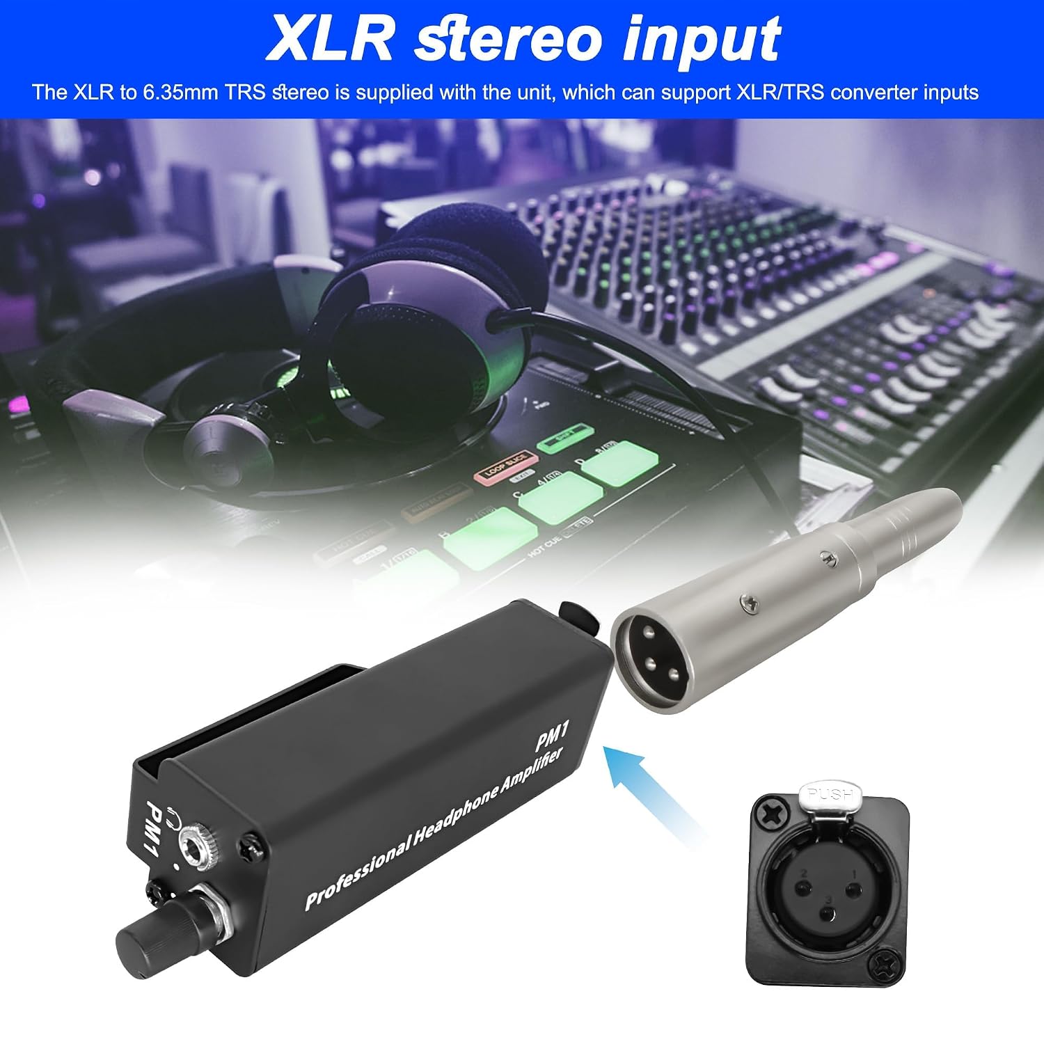 Detalle de XMSJSIY Portable In Ear Monitor Amplifier: Compact, Durable Audio for Keyboardists, Drummers and Guitarists