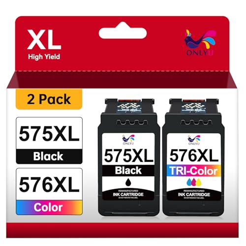 Detalle de ONLYU 575XL 576XL Cartuchos compatibles Negro y Color para Canon 575/576 – análisis y compra razonada