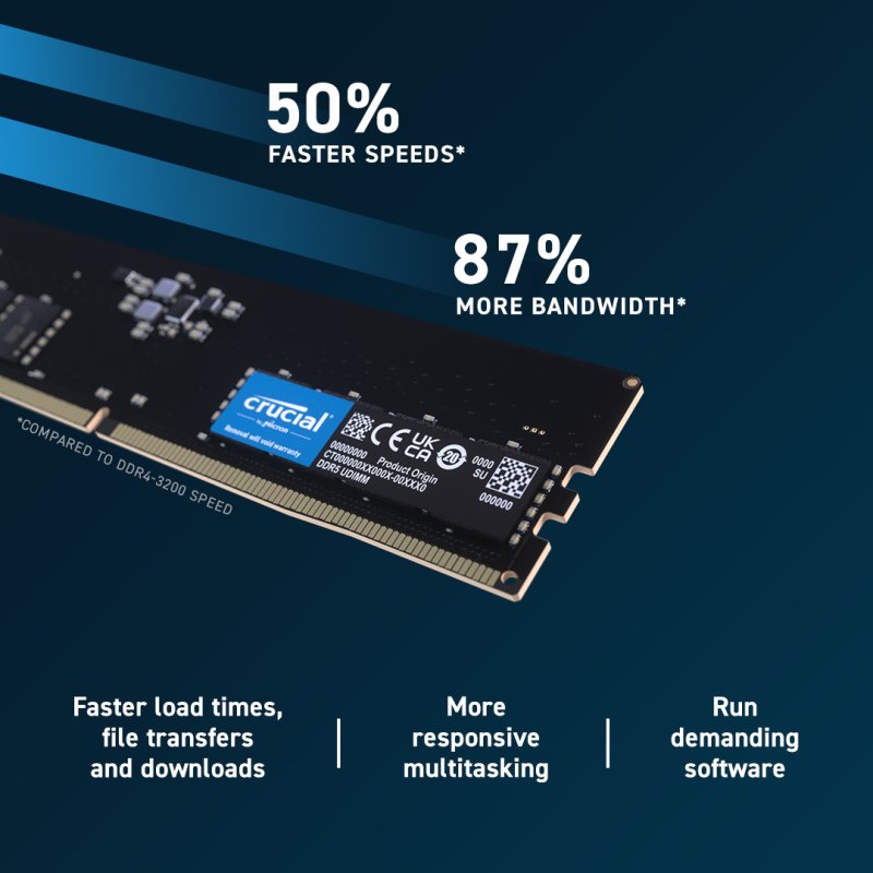 Detalle 2 de Crucial CP16G56C46U5 16 GB DDR5 5600 MHz 🖥