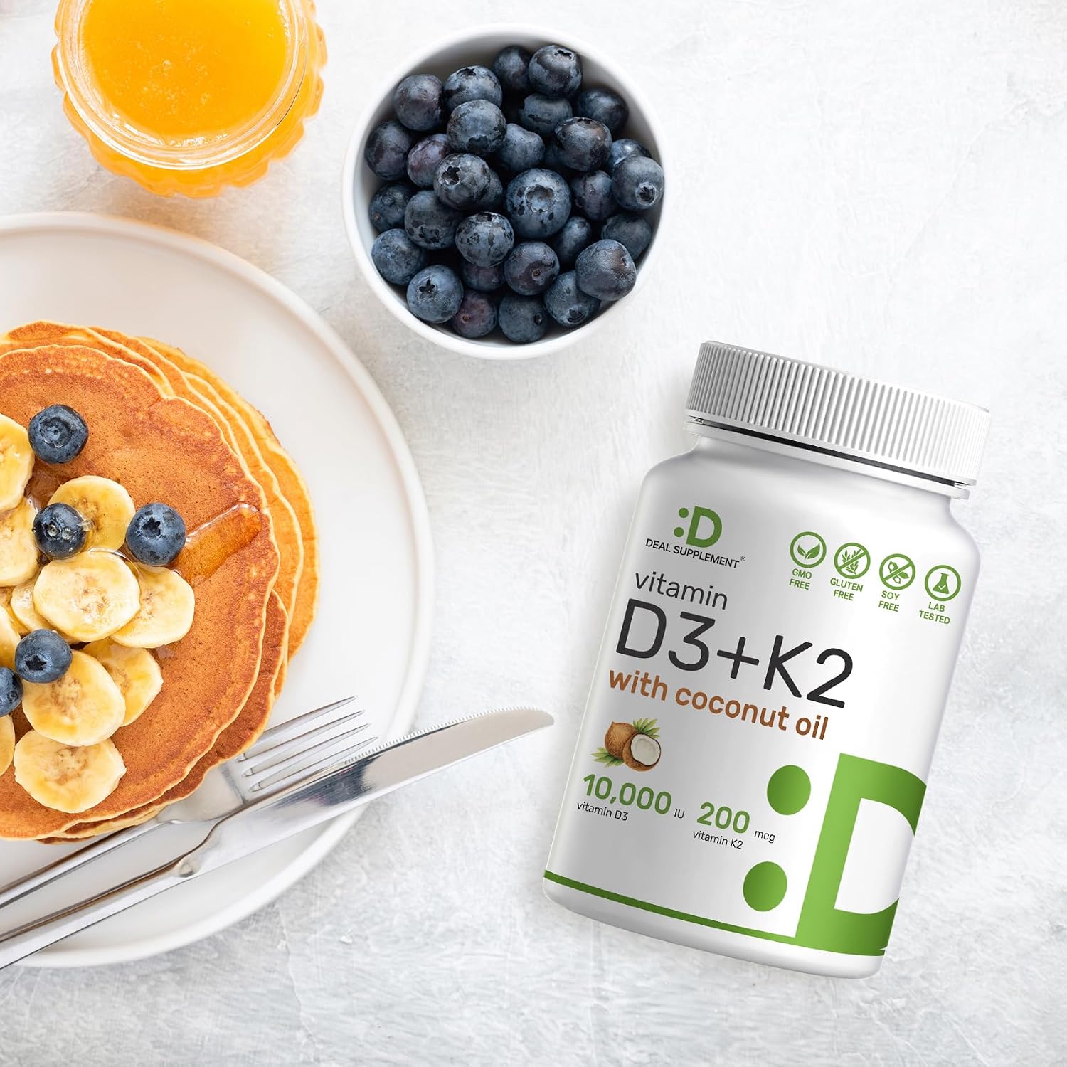Thumbnail 6 de DEAL SUPPLEMENT Vitamin D3 and K2 Softgels, 250 Count