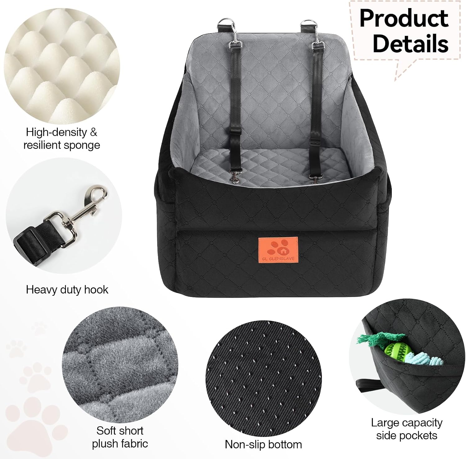 Thumbnail 4 de Dog Car Seat for Dogs Under 35 lbs — Booster