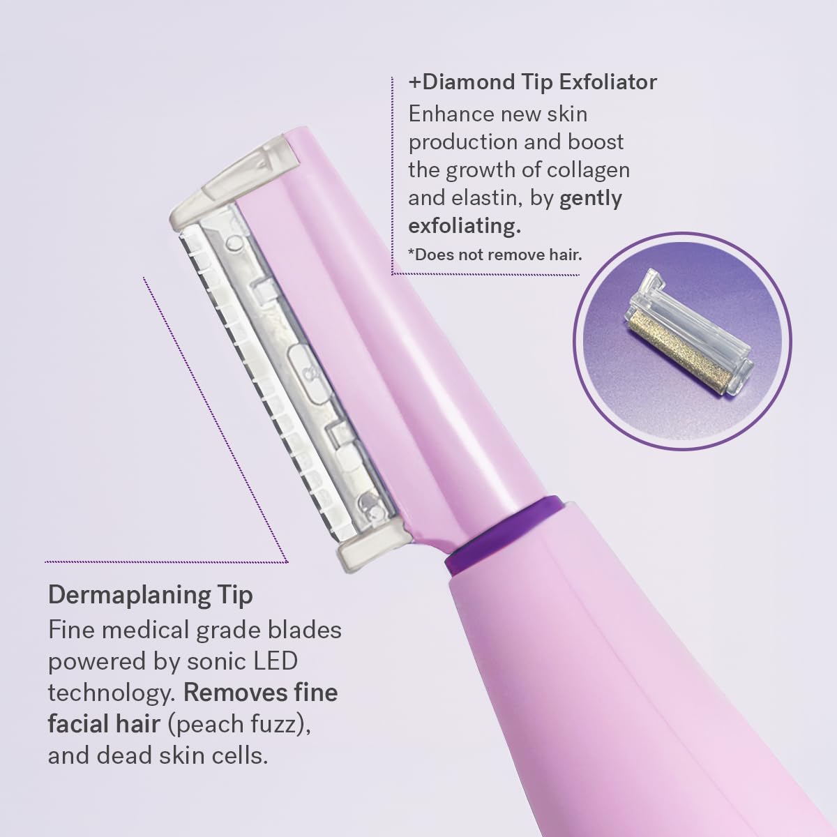 Thumbnail 6 de Michael Todd Beauty Sonicsmooth Pro+ Dermaplaning Razor for Women 16 Blades