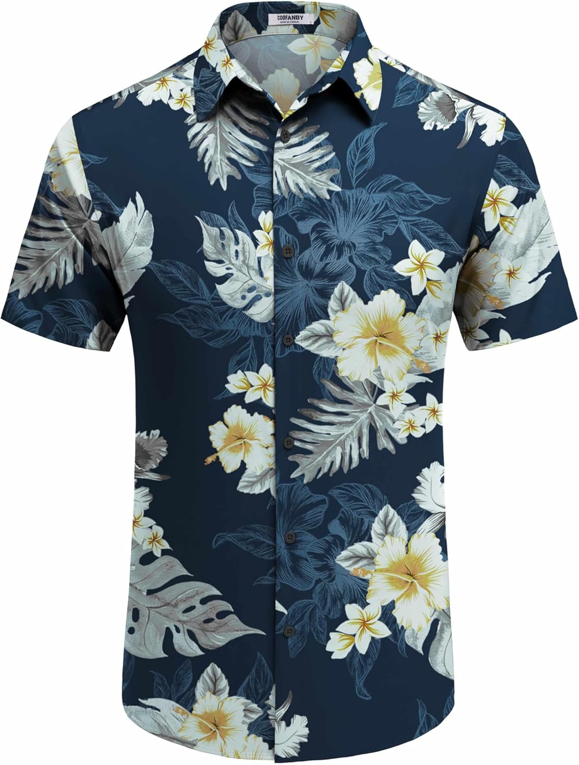 Thumbnail 5 de COOFANDY Men’s Hawaiian Shirt (Short Sleeve Button-Down) Tropical Floral Summer Beach Shirt