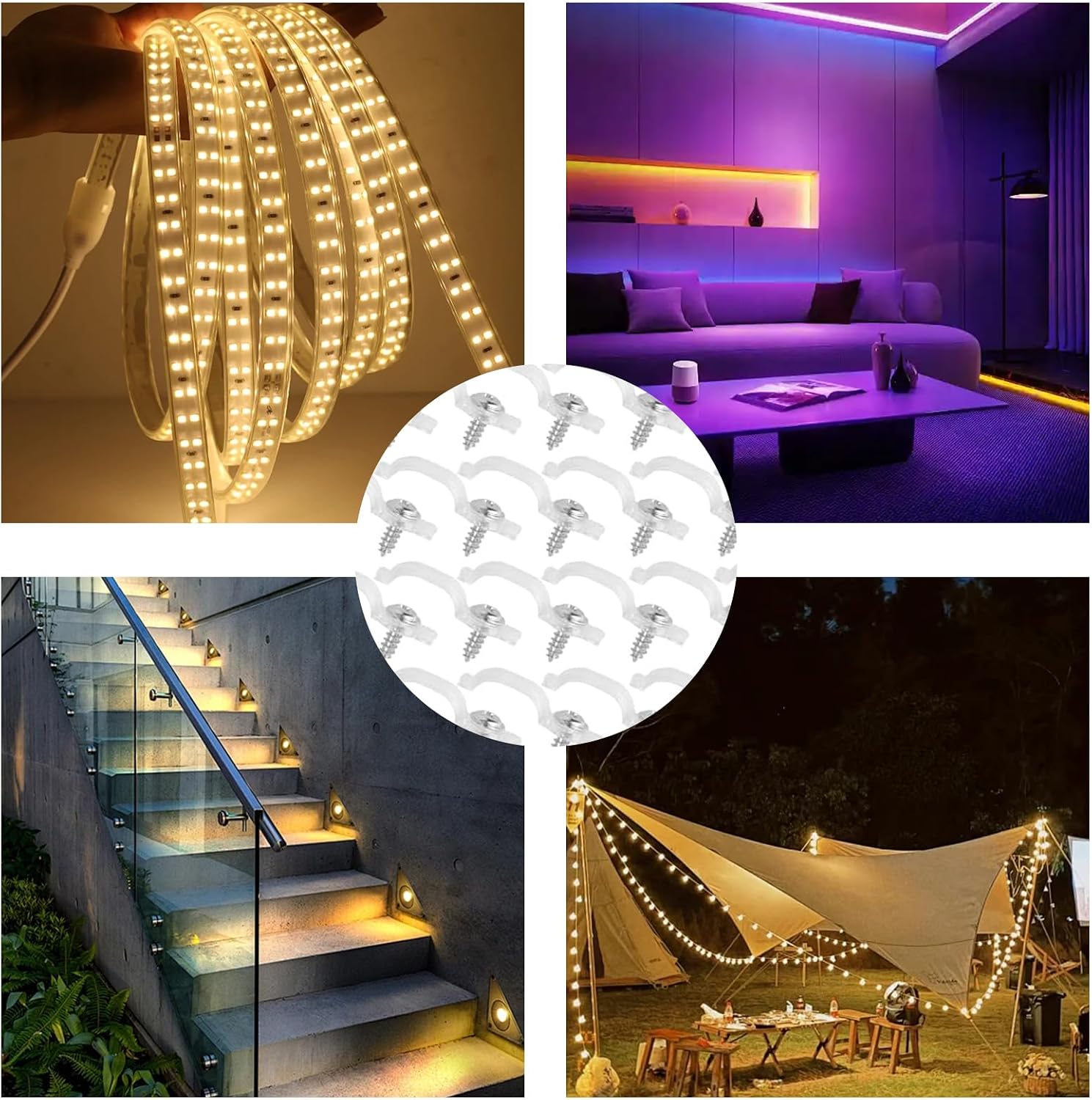 Thumbnail 6 de Lihetymg 129L021 ledstripbevestigingsclips voor strips van 10–12 mm, 100 stuks