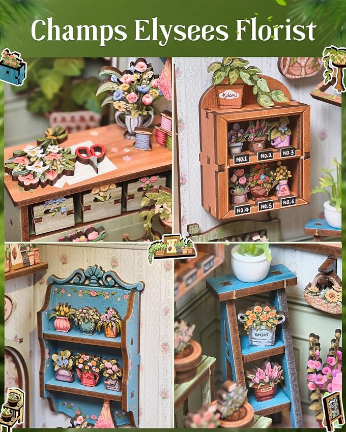 Thumbnail 4 de Cutefun Book Nook DIY Mini House with LED