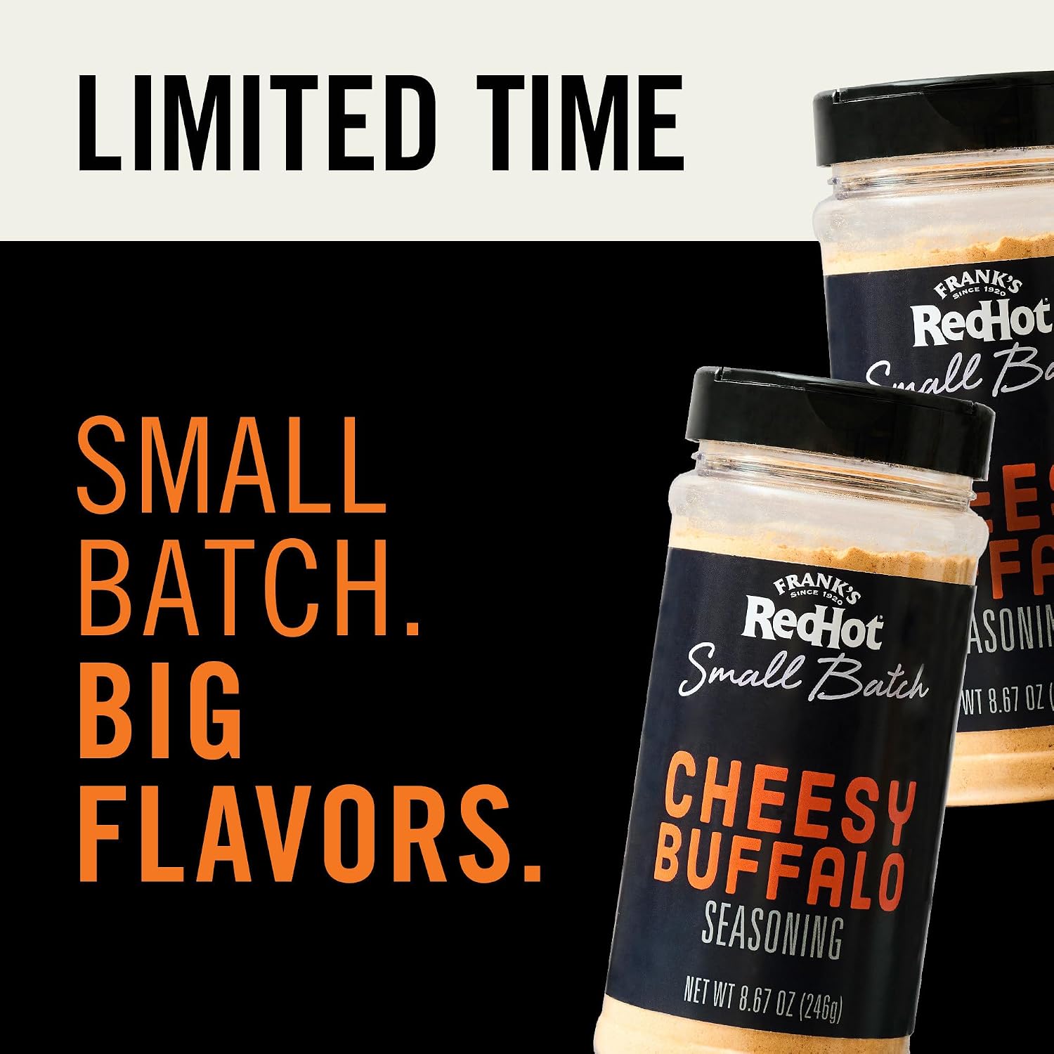 Thumbnail 3 de Frank’s RedHot Cheesy Buffalo Seasoning, Small Batch, 8.67 oz