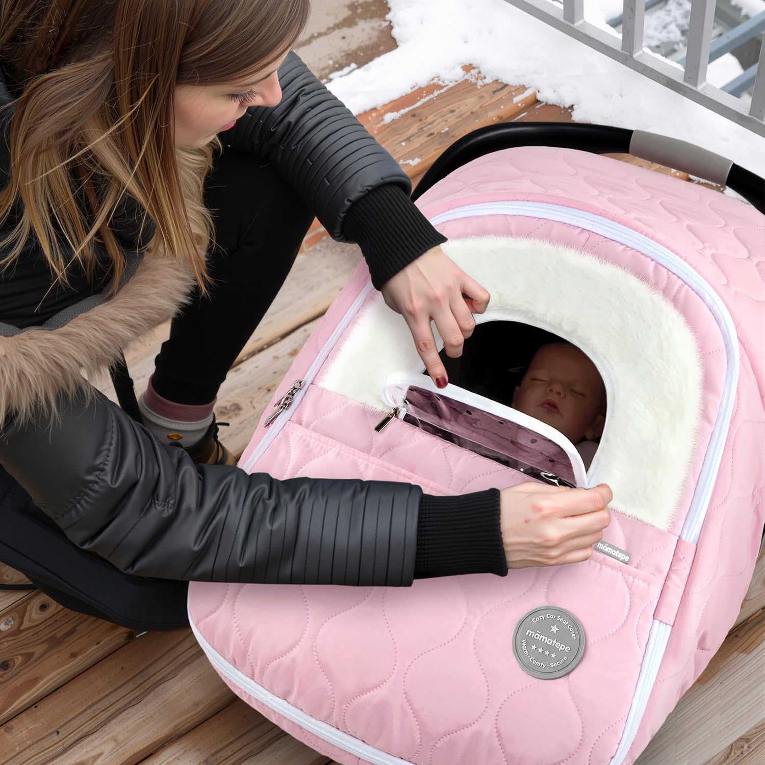 Detalle 1 de Baby Car Seat Cover with Fleece