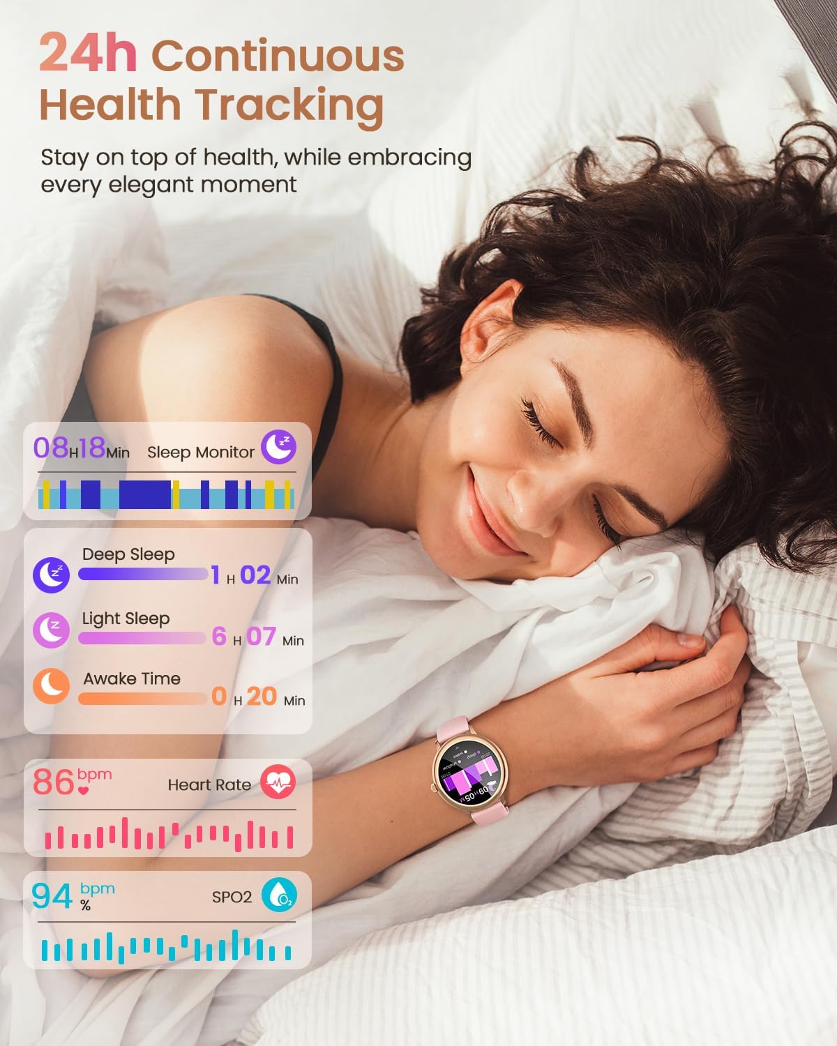 Detalle 1 de RUXINGX Reloj Inteligente Mujer 1,19" AMOLED