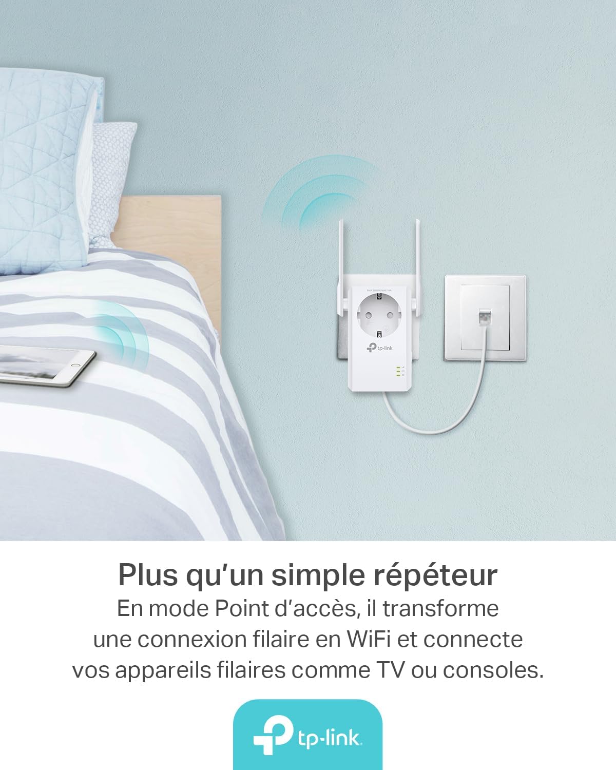 Thumbnail 6 de TP-Link TL-WA860RE : répéteur Wi‑Fi N jusqu’à 300 Mbps avec prise intégrée et port Ethernet