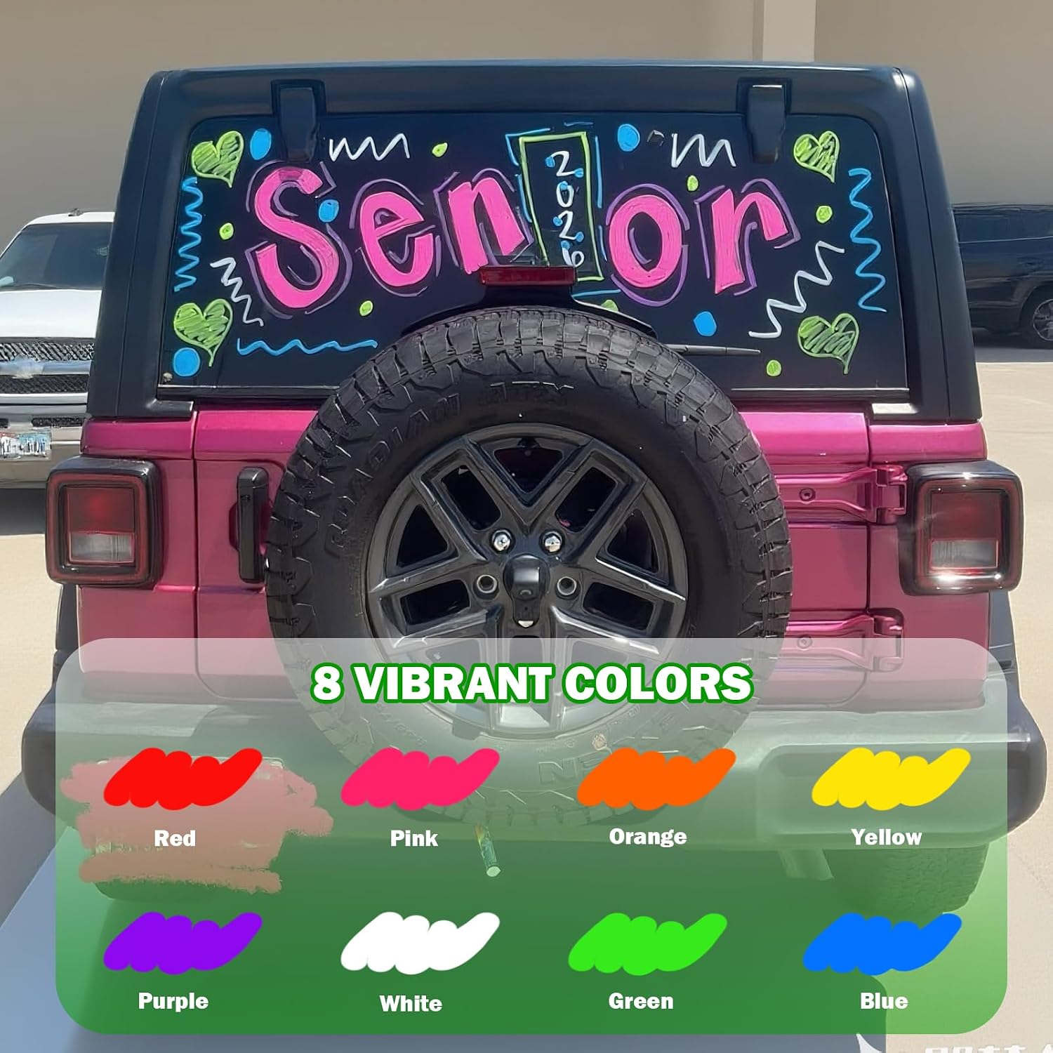 Thumbnail 3 de Window Chalk Markers, 8 Colors